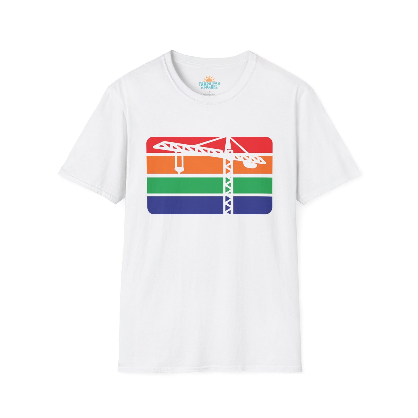 St. Pete Construction Crane Flag T-Shirt