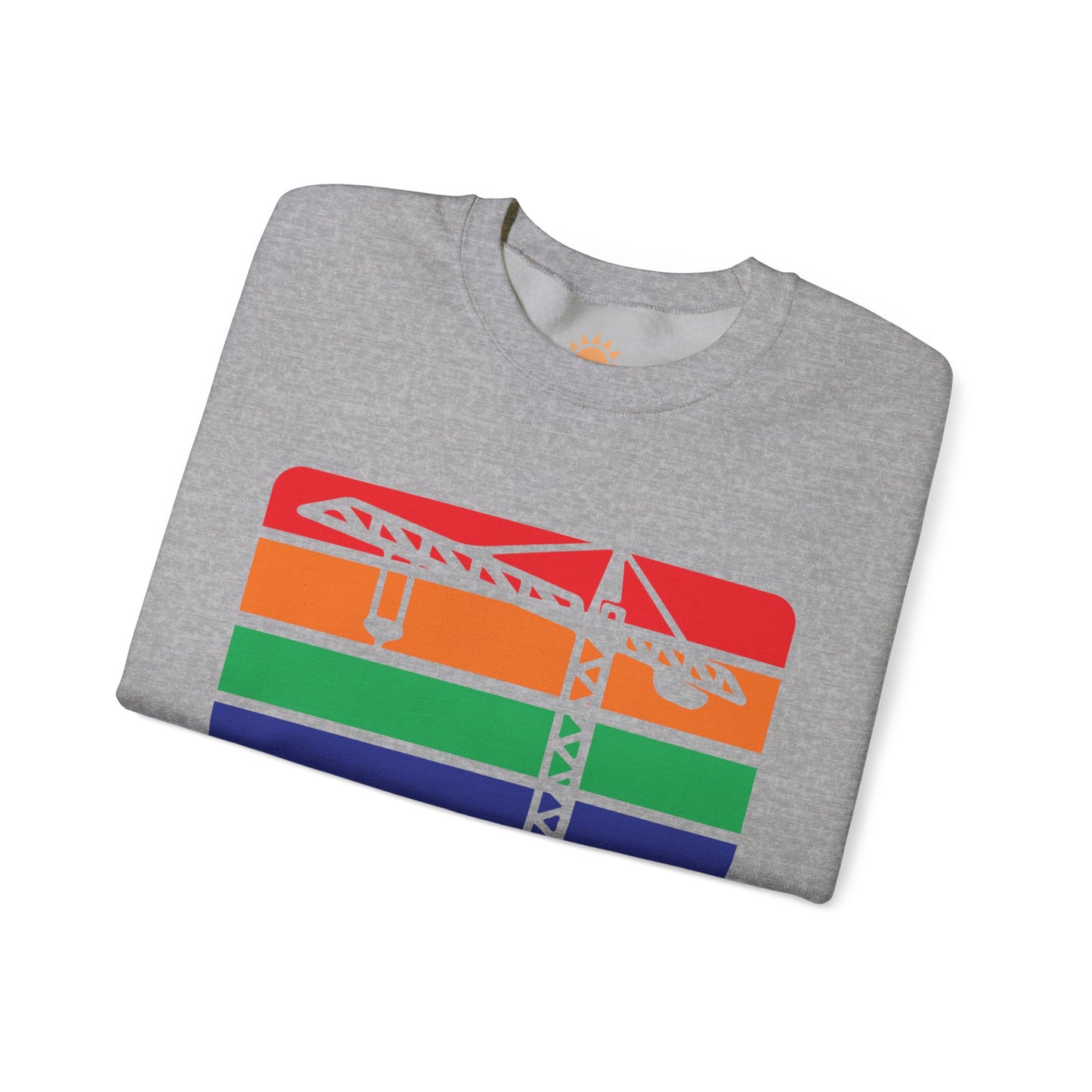 St. Pete Construction Crane Flag Crewneck Sweatshirt