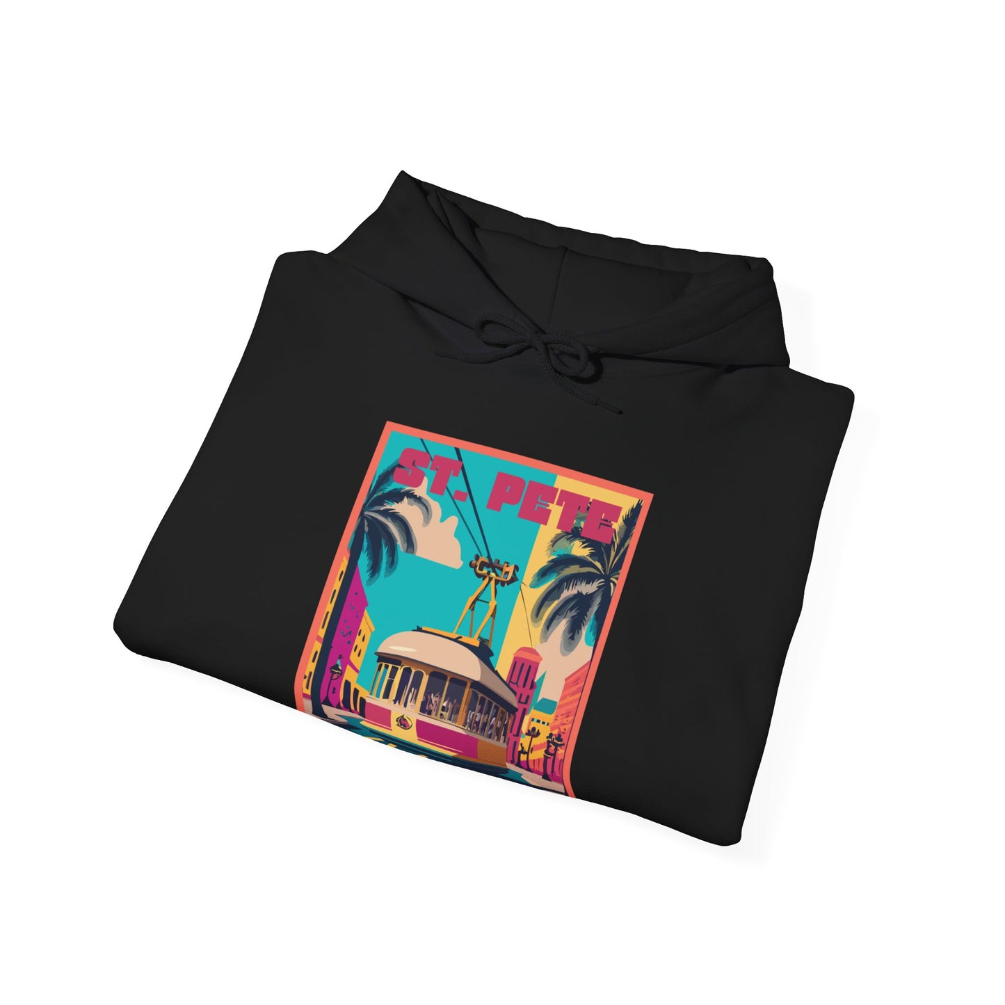 St. Pete Retro Trolley Hoodie