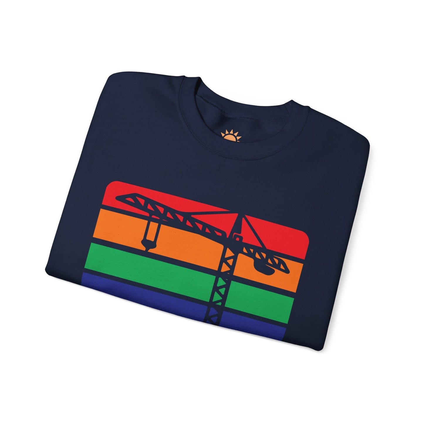 St. Pete Construction Crane Flag Crewneck Sweatshirt