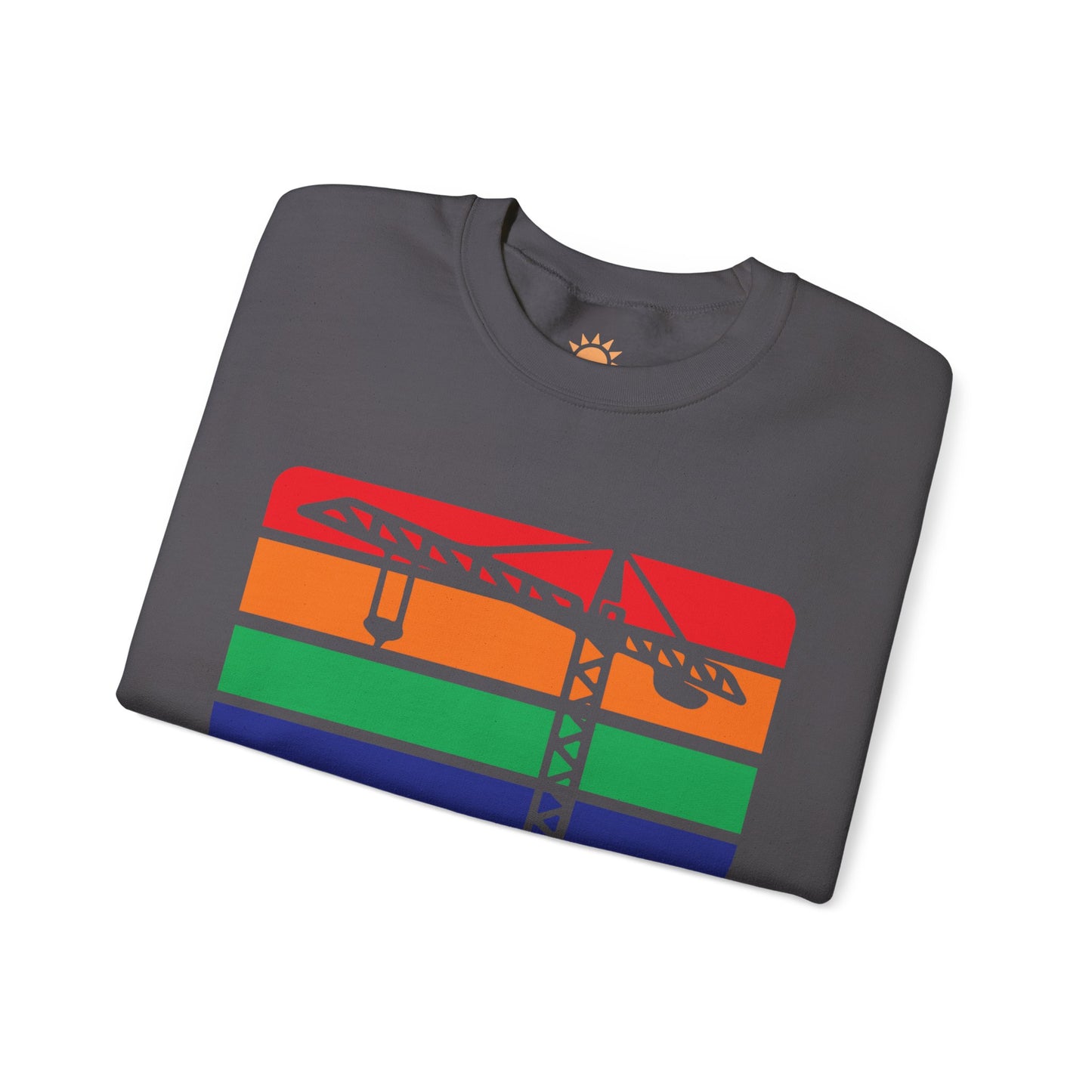 St. Pete Construction Crane Flag Crewneck Sweatshirt