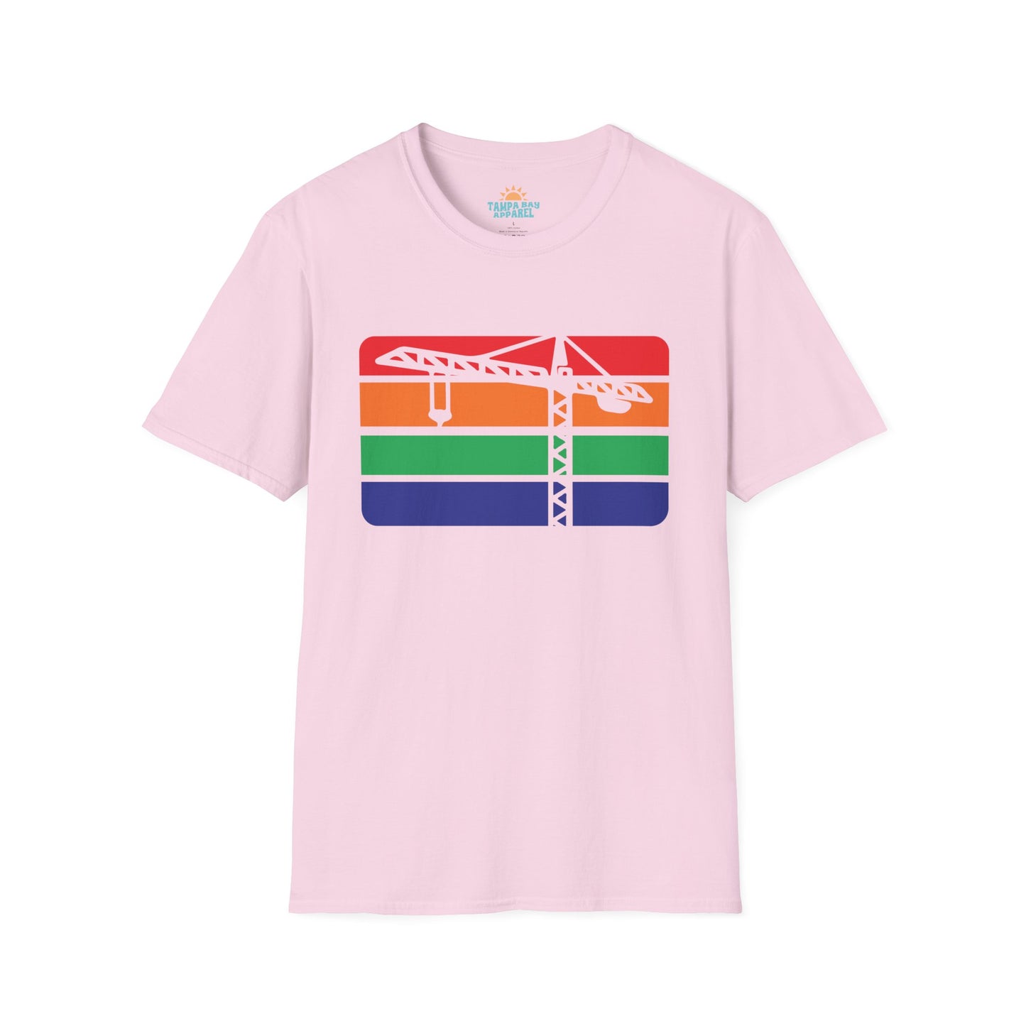 St. Pete Construction Crane Flag T-Shirt