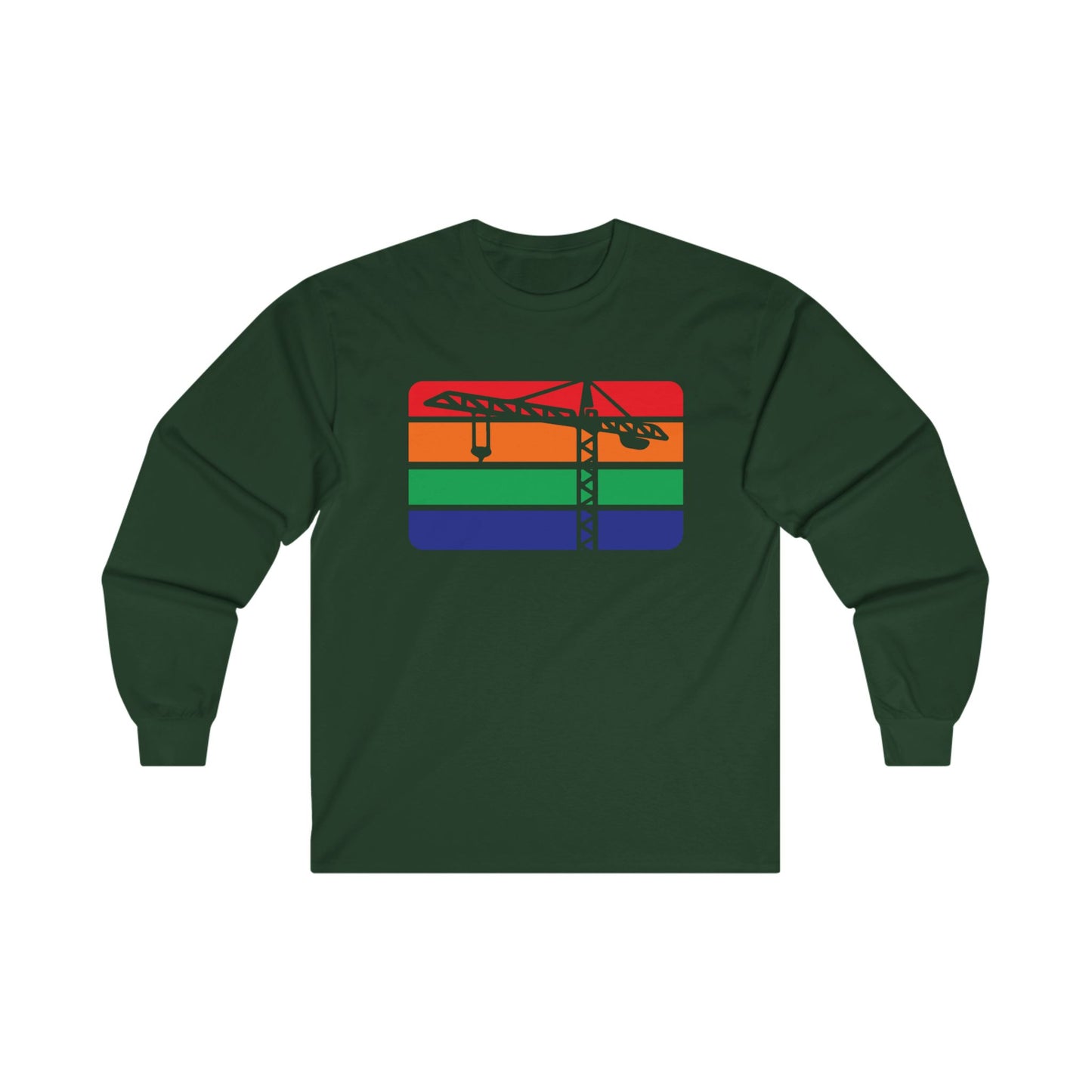 St. Pete Construction Crane Flag Long Sleeve T-Shirt