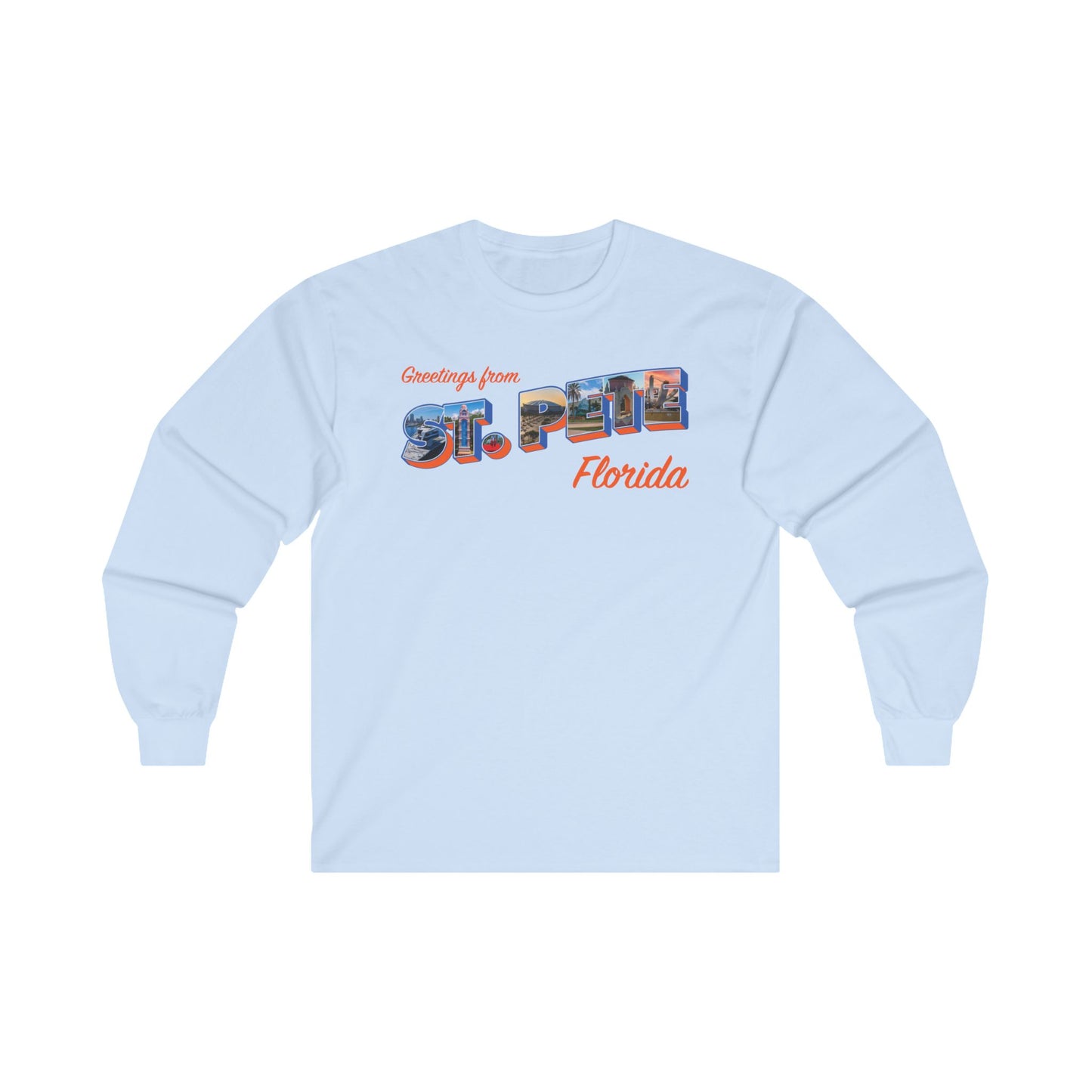 Postcard Greetings from St. Pete Long Sleeve T-Shirt