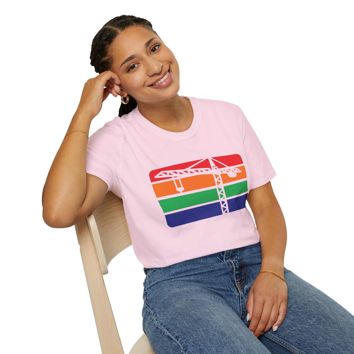 St. Pete Construction Crane Flag T-Shirt