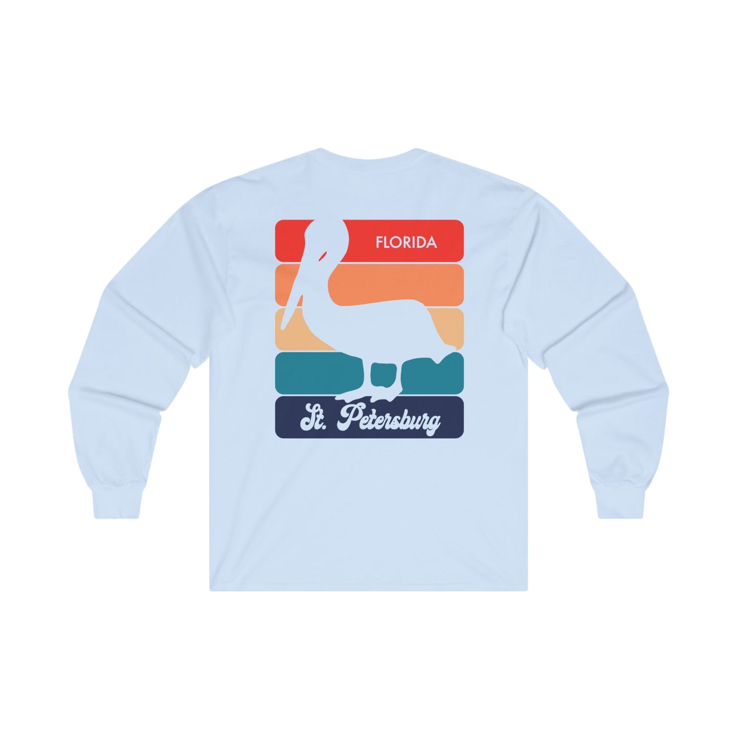 St Petersburg Retro Pelican Long Sleeve T-Shirt