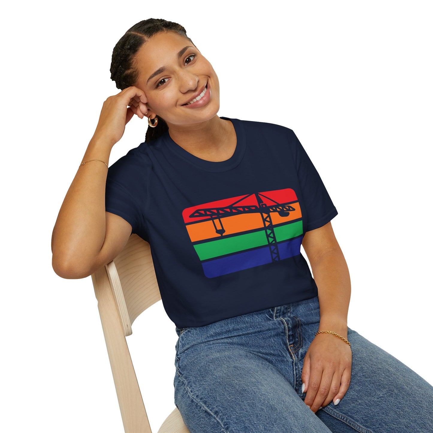 St. Pete Construction Crane Flag T-Shirt