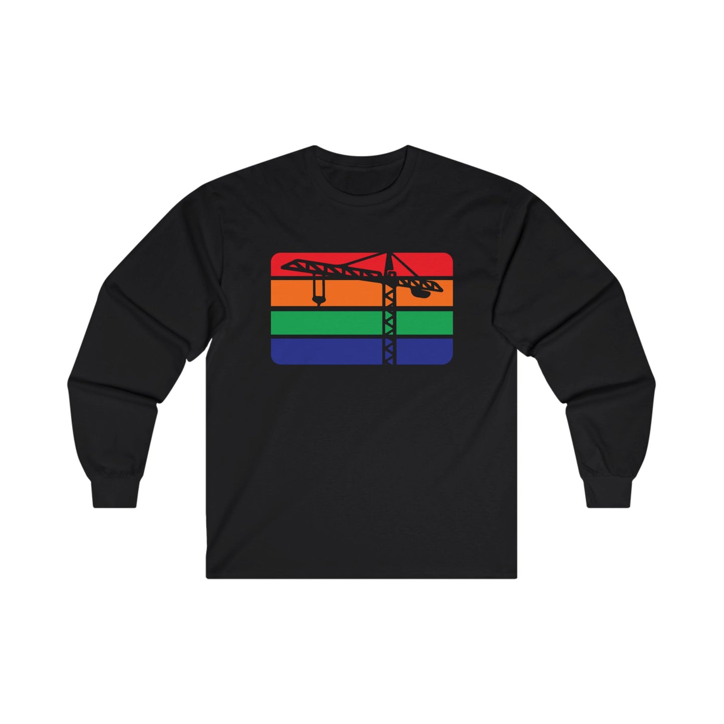 St. Pete Construction Crane Flag Long Sleeve T-Shirt