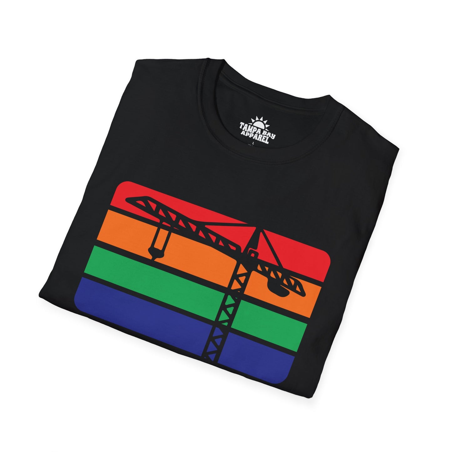 St. Pete Construction Crane Flag T-Shirt