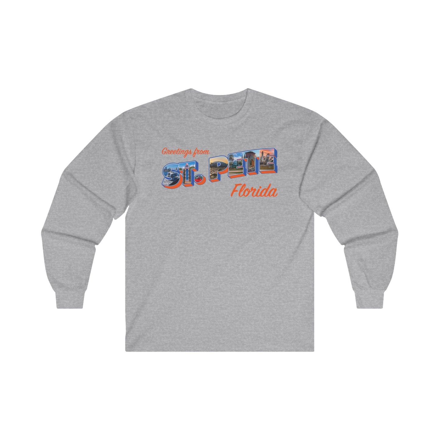 Postcard Greetings from St. Pete Long Sleeve T-Shirt