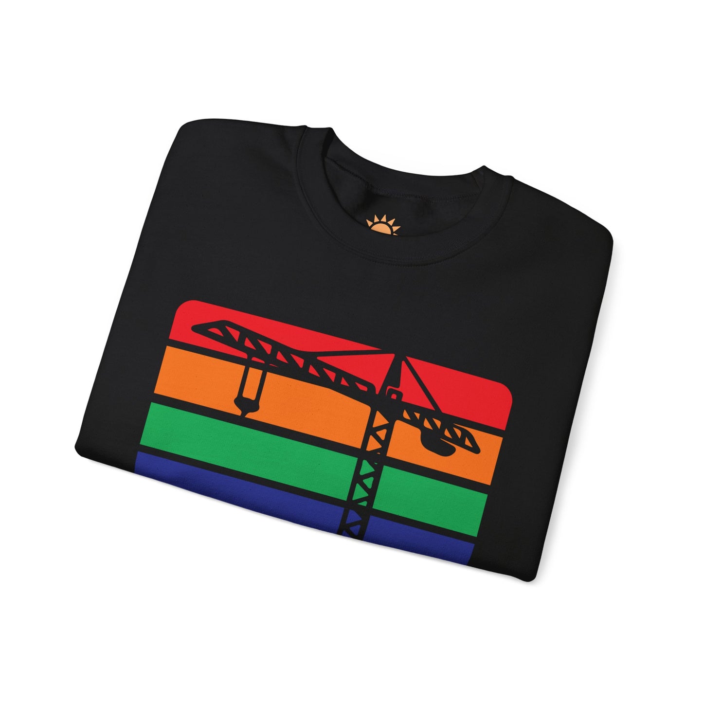 St. Pete Construction Crane Flag Crewneck Sweatshirt