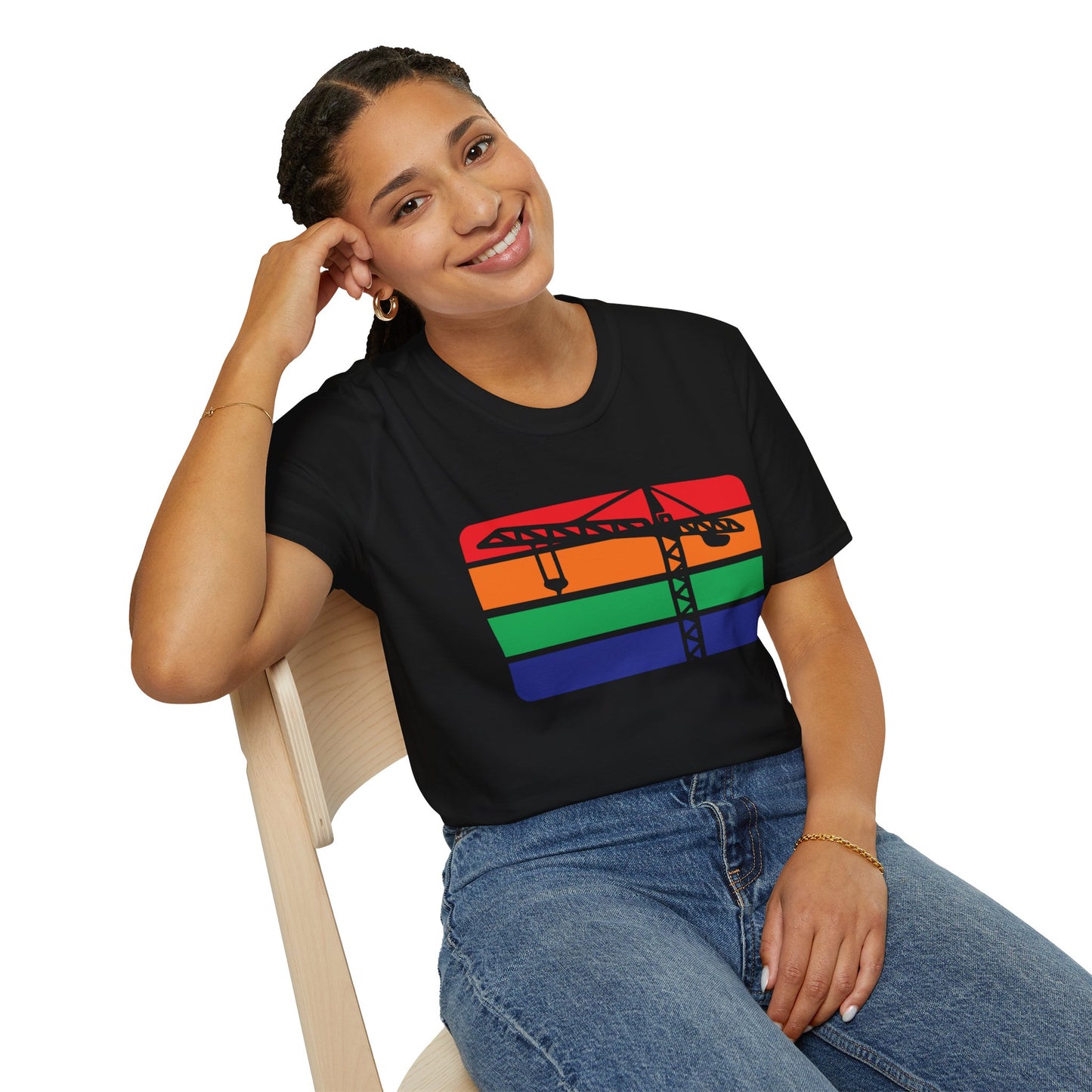 St. Pete Construction Crane Flag T-Shirt