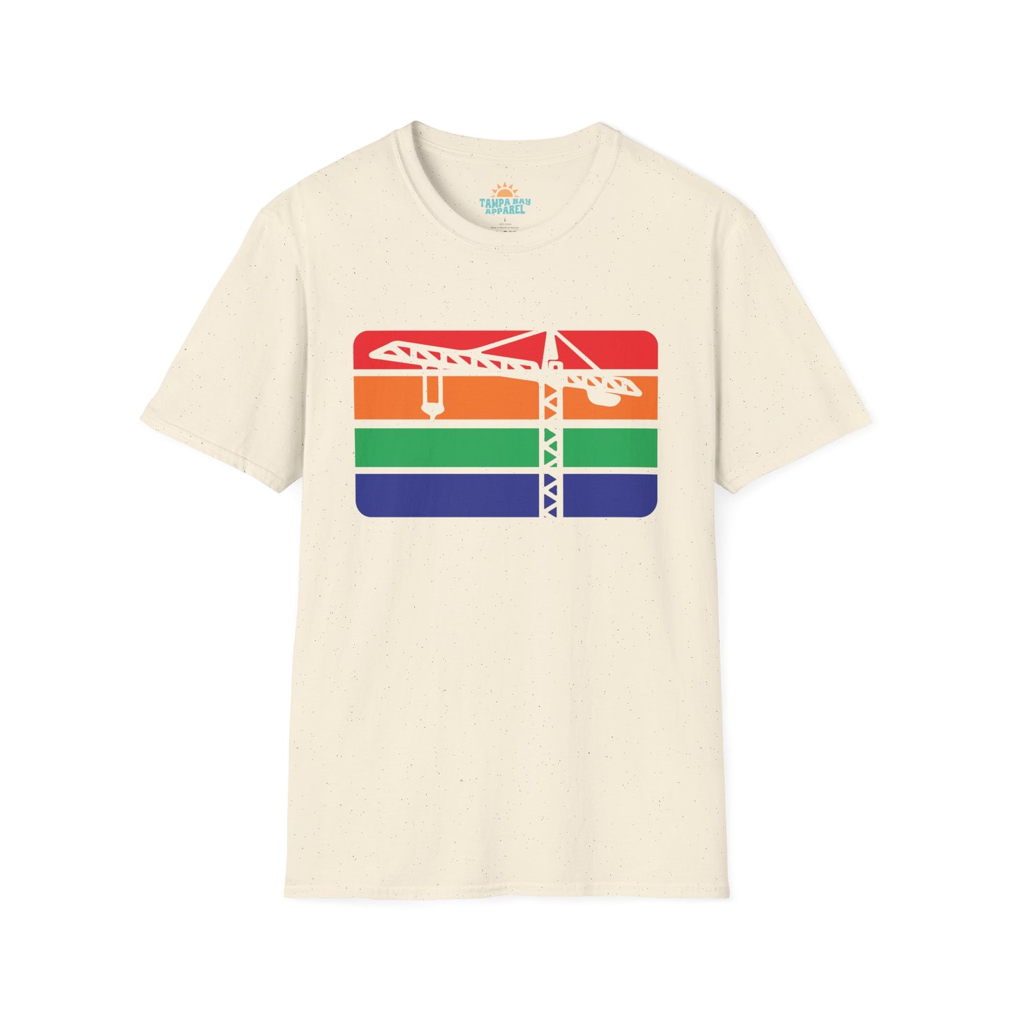 St. Pete Construction Crane Flag T-Shirt