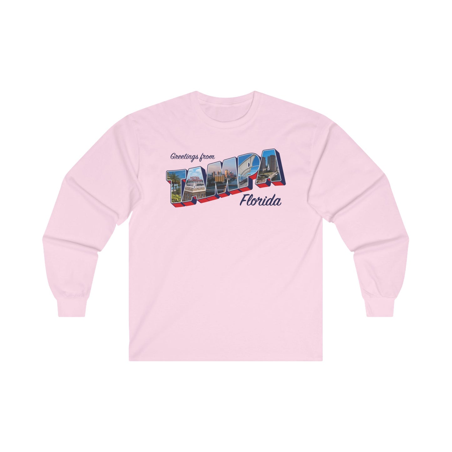 Postcard Greetings from Tampa Long Sleeve T-Shirt