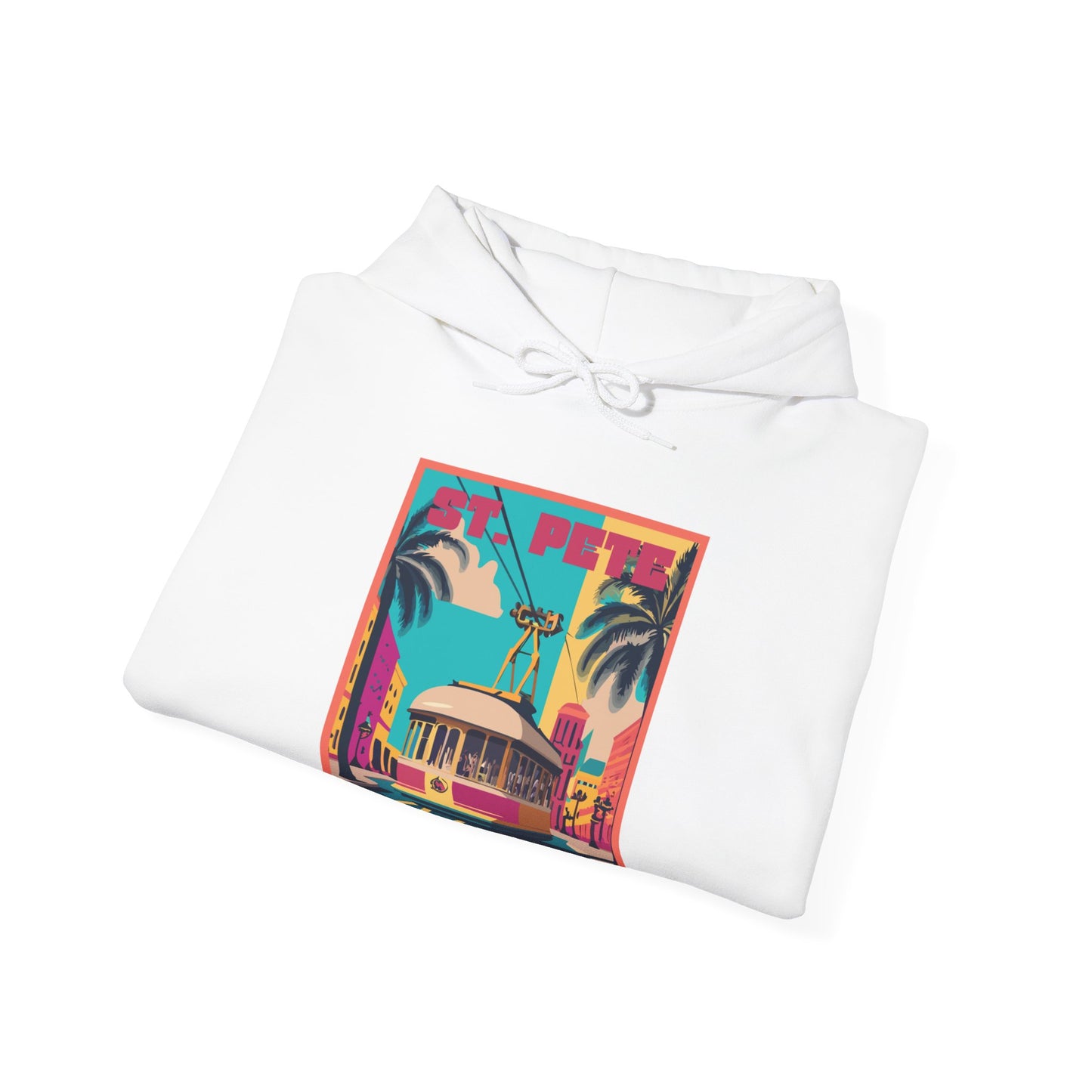 St. Pete Retro Trolley Hoodie