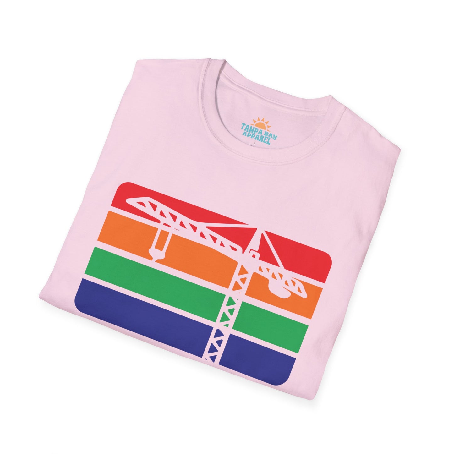 St. Pete Construction Crane Flag T-Shirt