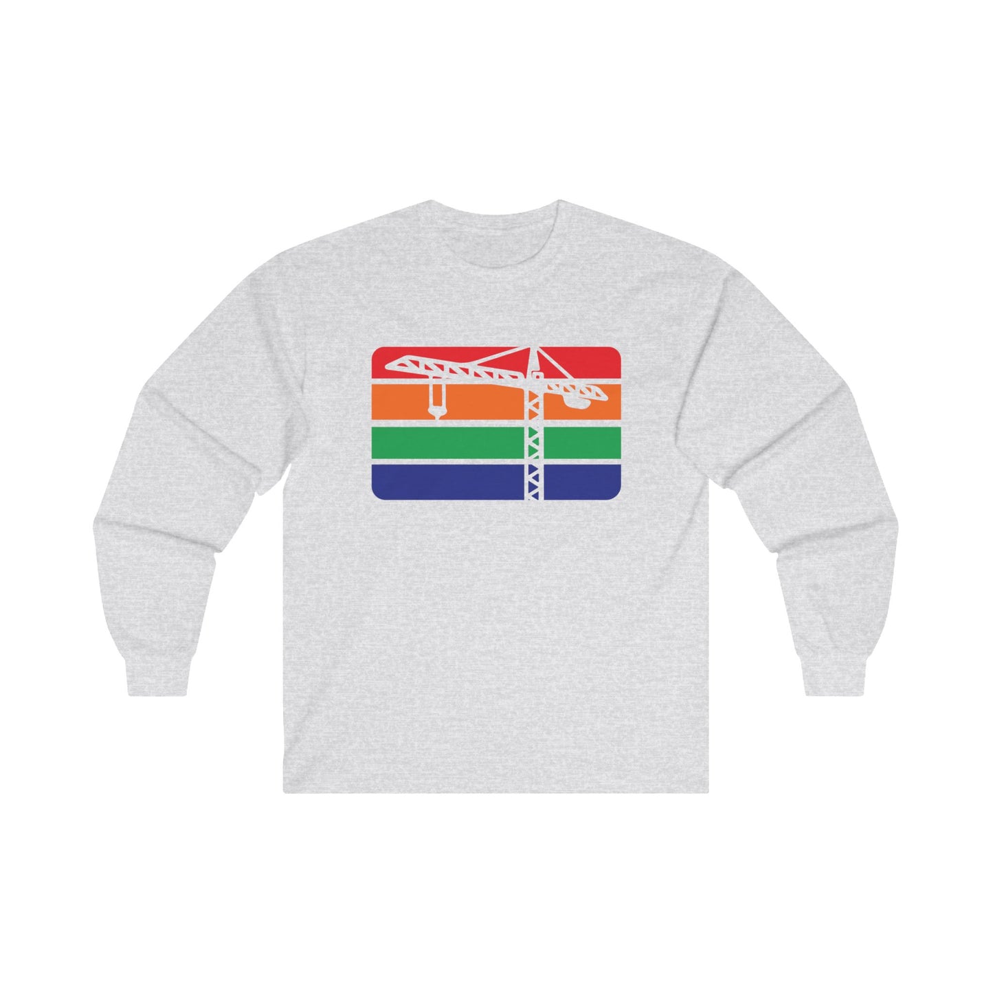 St. Pete Construction Crane Flag Long Sleeve T-Shirt