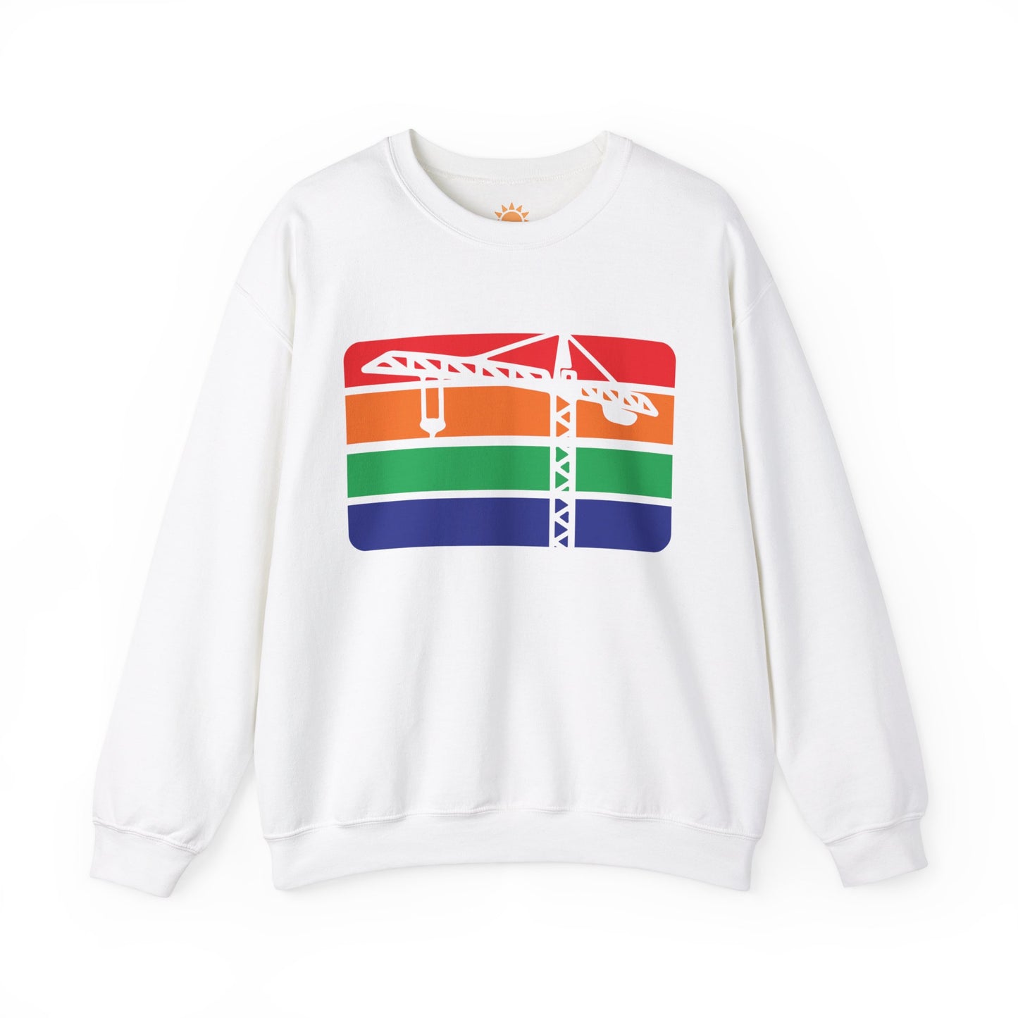 St. Pete Construction Crane Flag Crewneck Sweatshirt