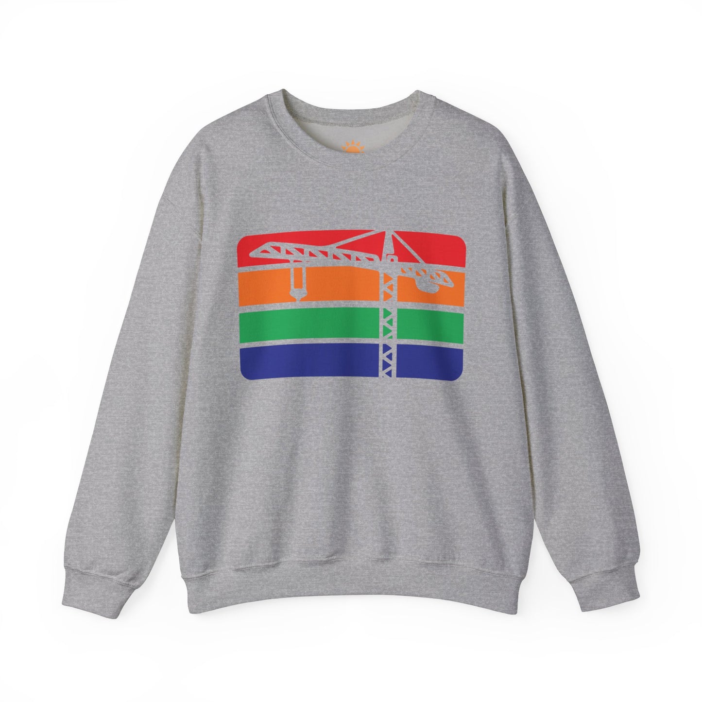 St. Pete Construction Crane Flag Crewneck Sweatshirt