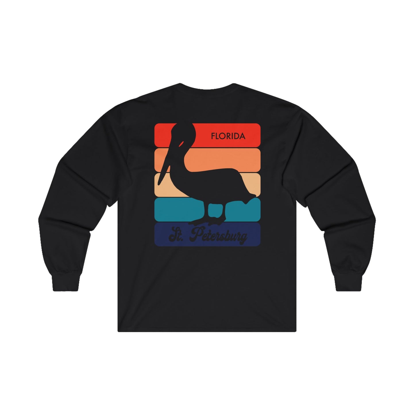 St Petersburg Retro Pelican Long Sleeve T-Shirt