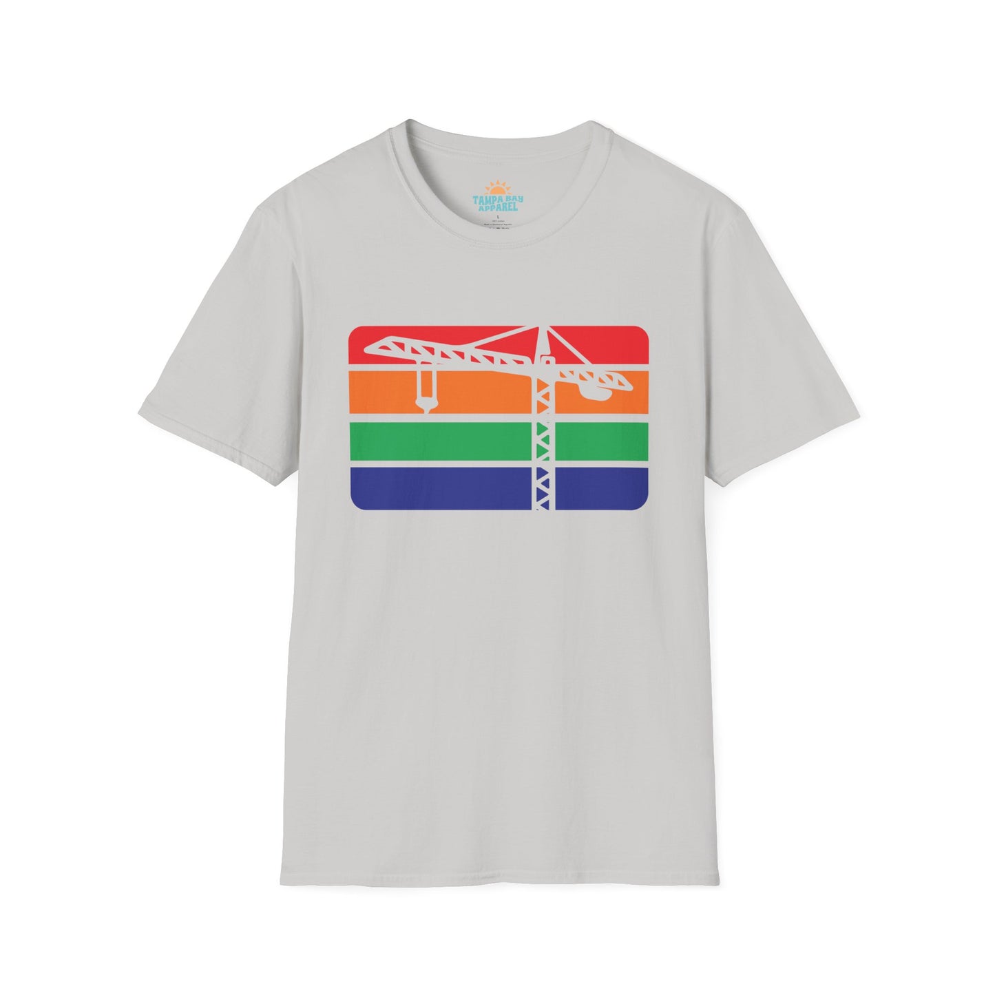 St. Pete Construction Crane Flag T-Shirt