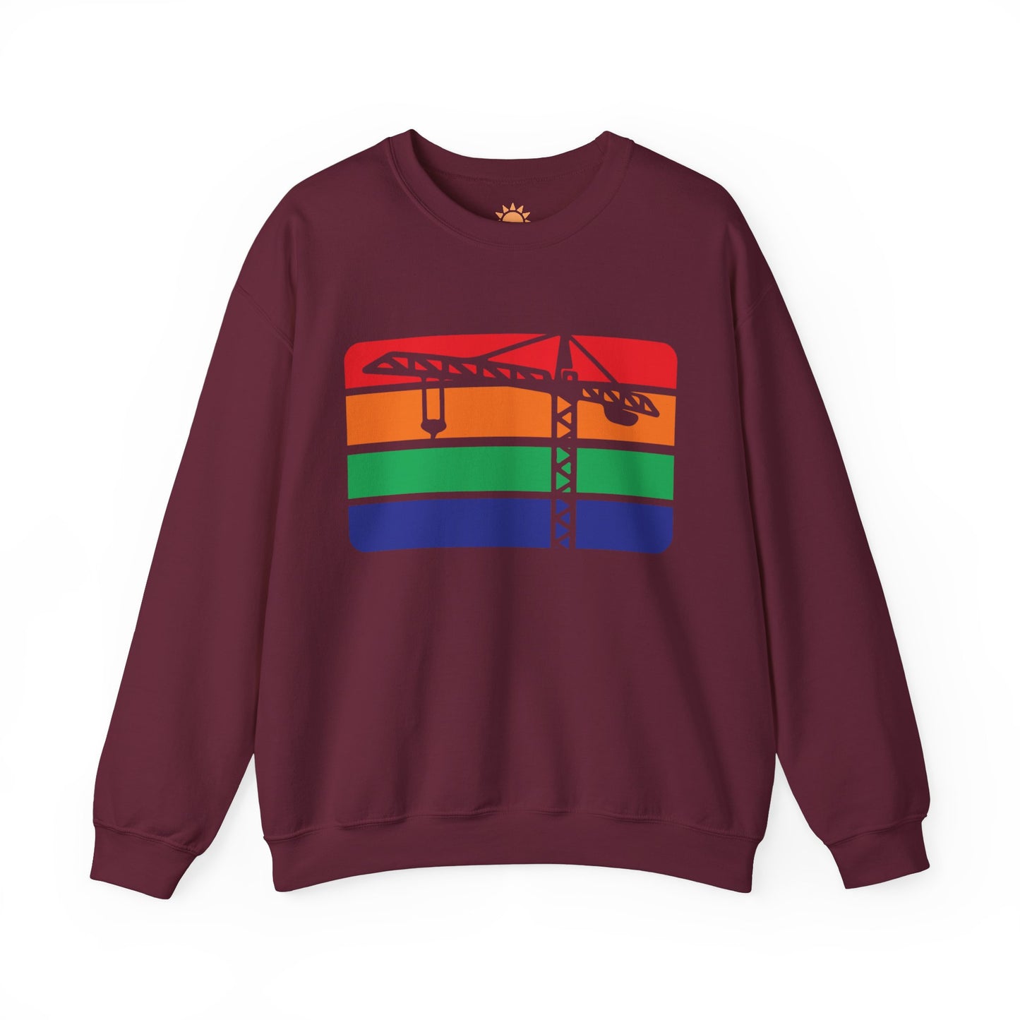 St. Pete Construction Crane Flag Crewneck Sweatshirt