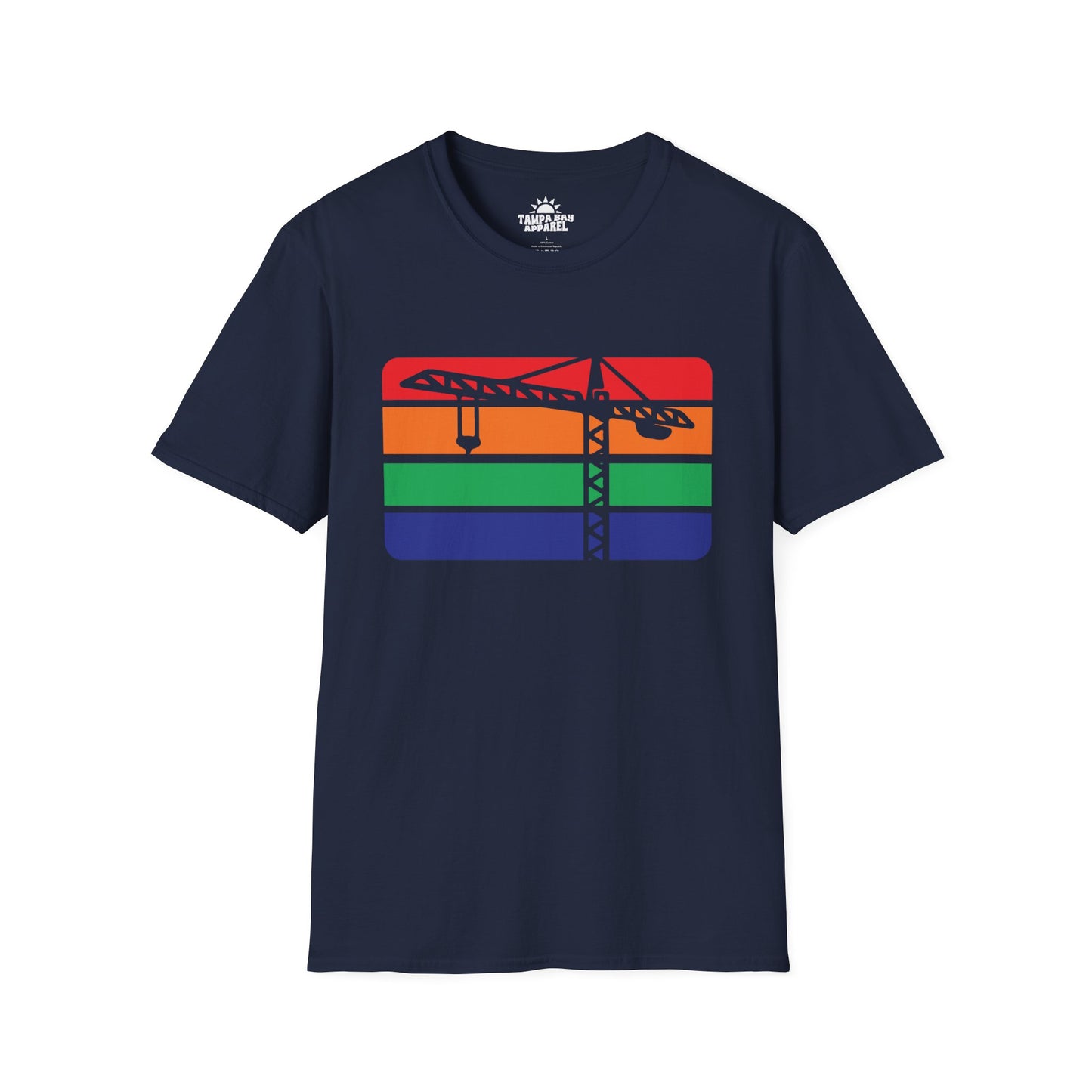 St. Pete Construction Crane Flag T-Shirt
