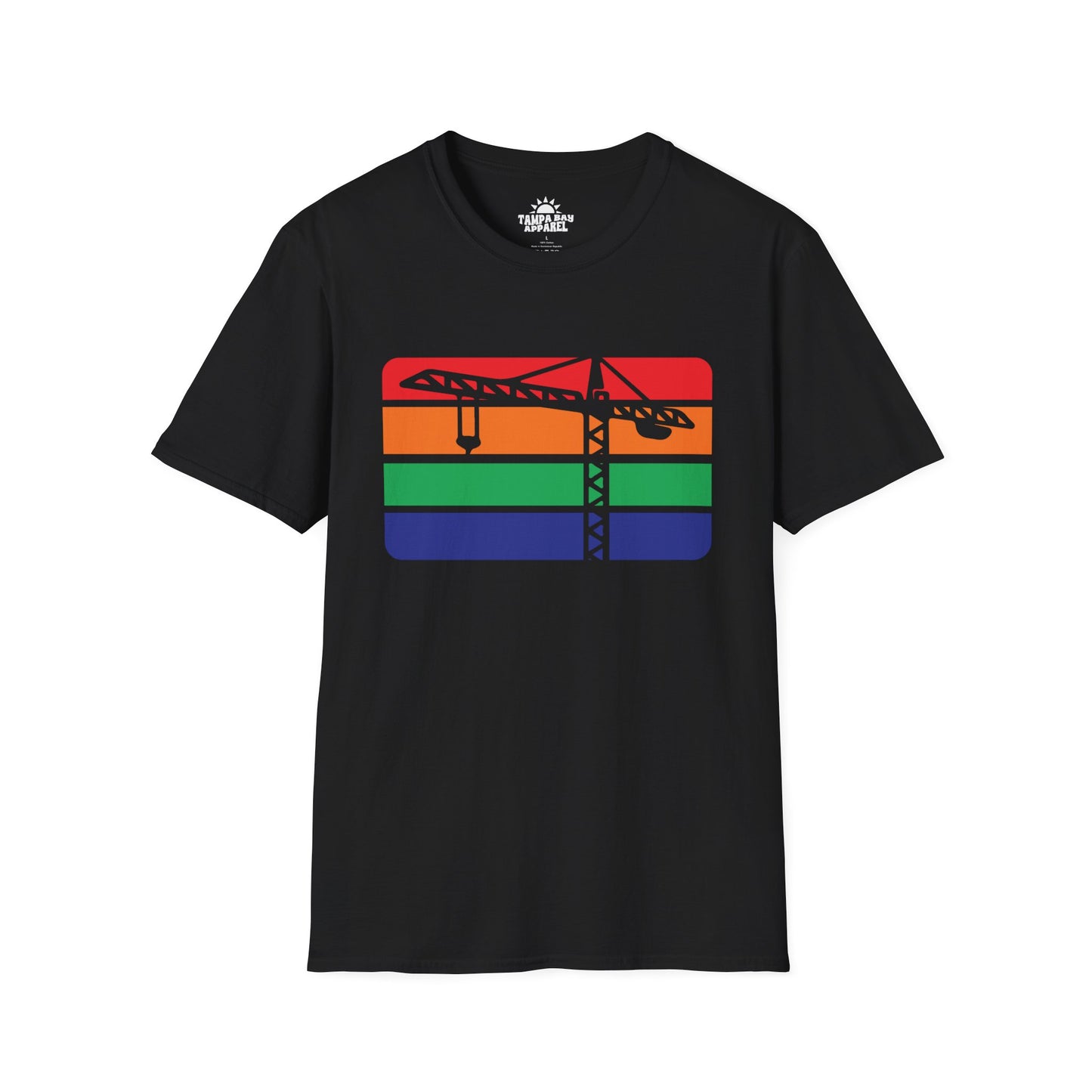 St. Pete Construction Crane Flag T-Shirt