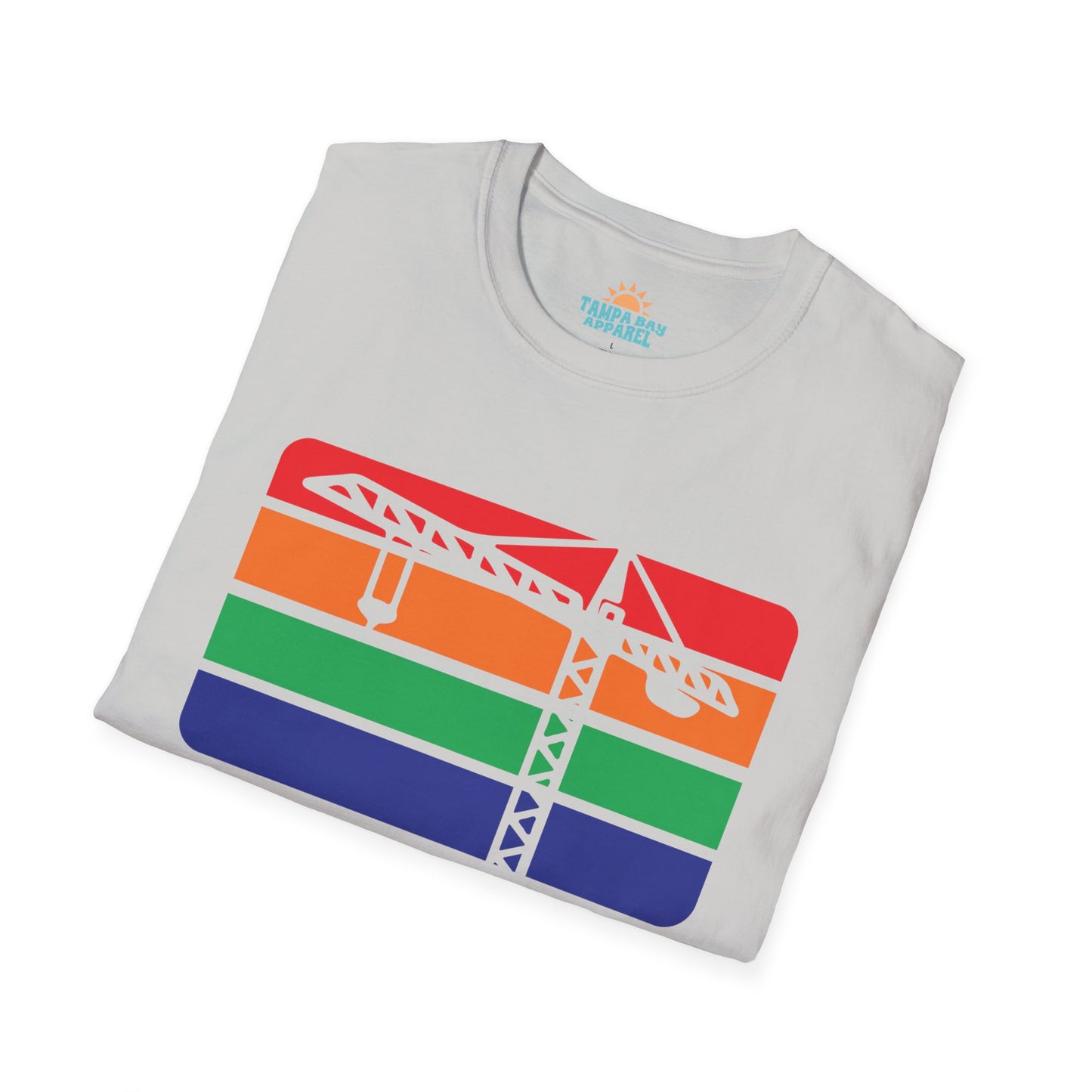 St. Pete Construction Crane Flag T-Shirt