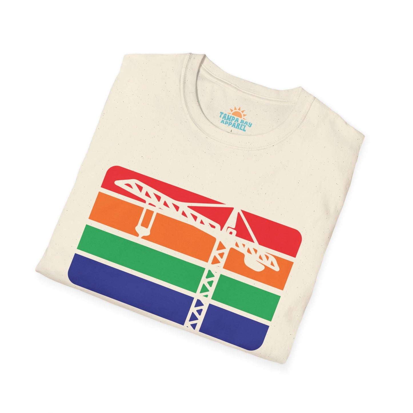 St. Pete Construction Crane Flag T-Shirt
