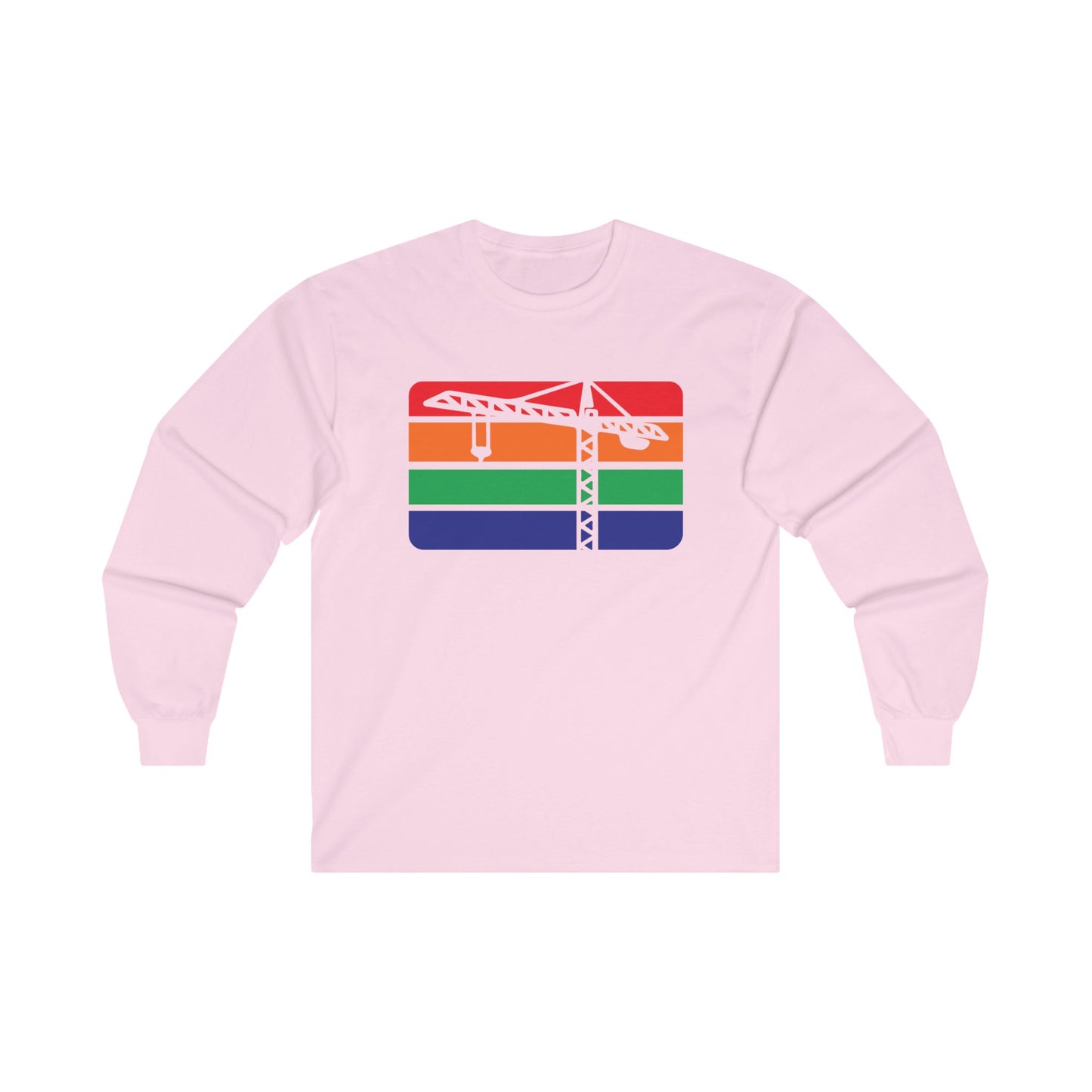 St. Pete Construction Crane Flag Long Sleeve T-Shirt
