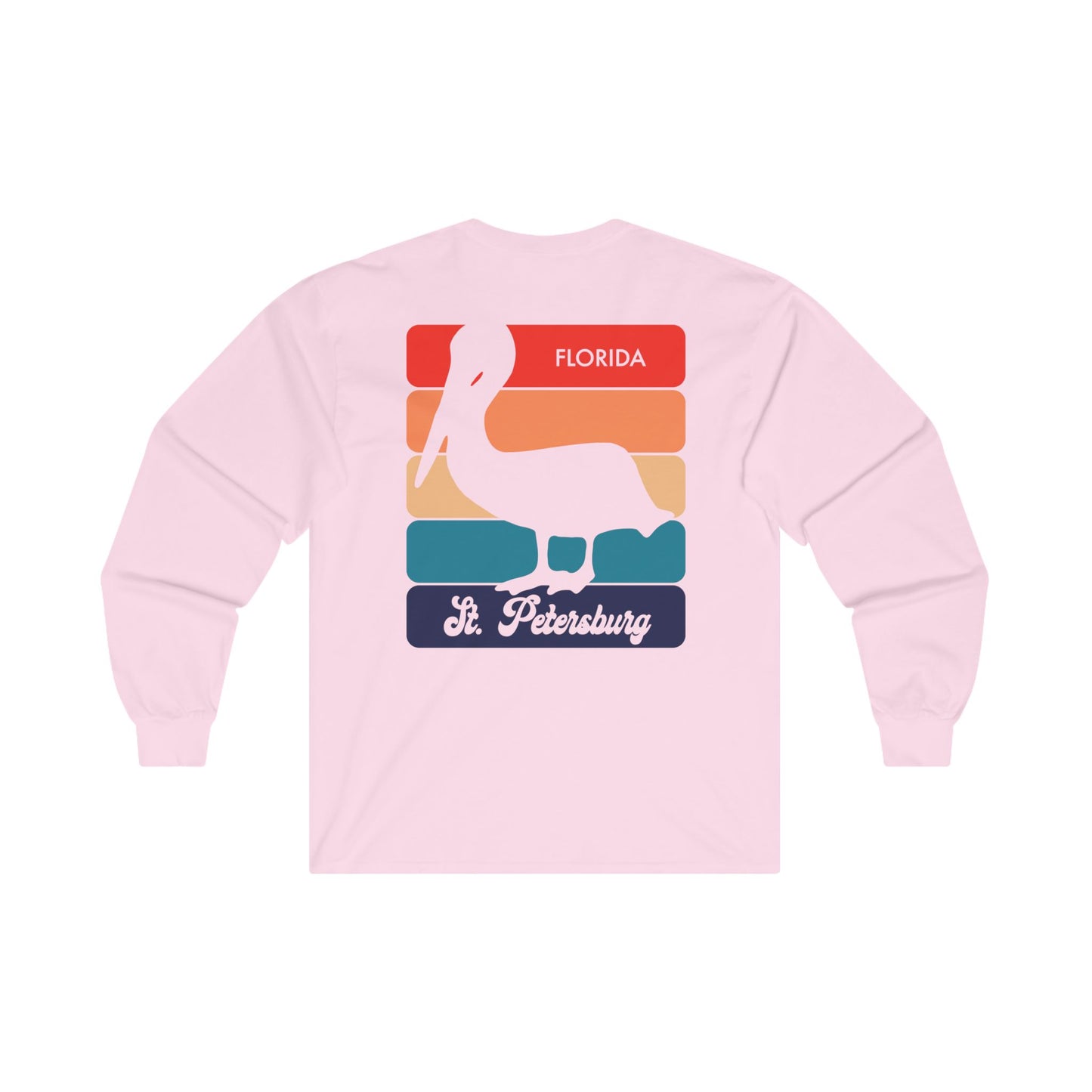 St Petersburg Retro Pelican Long Sleeve T-Shirt