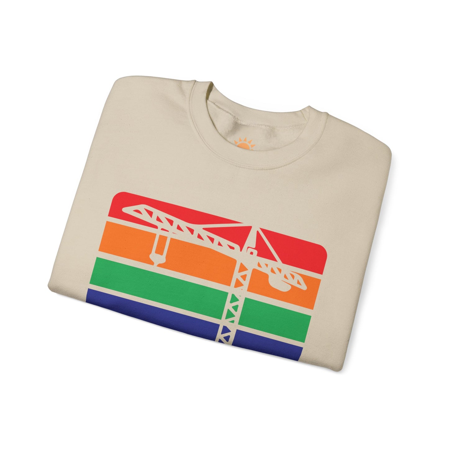 St. Pete Construction Crane Flag Crewneck Sweatshirt