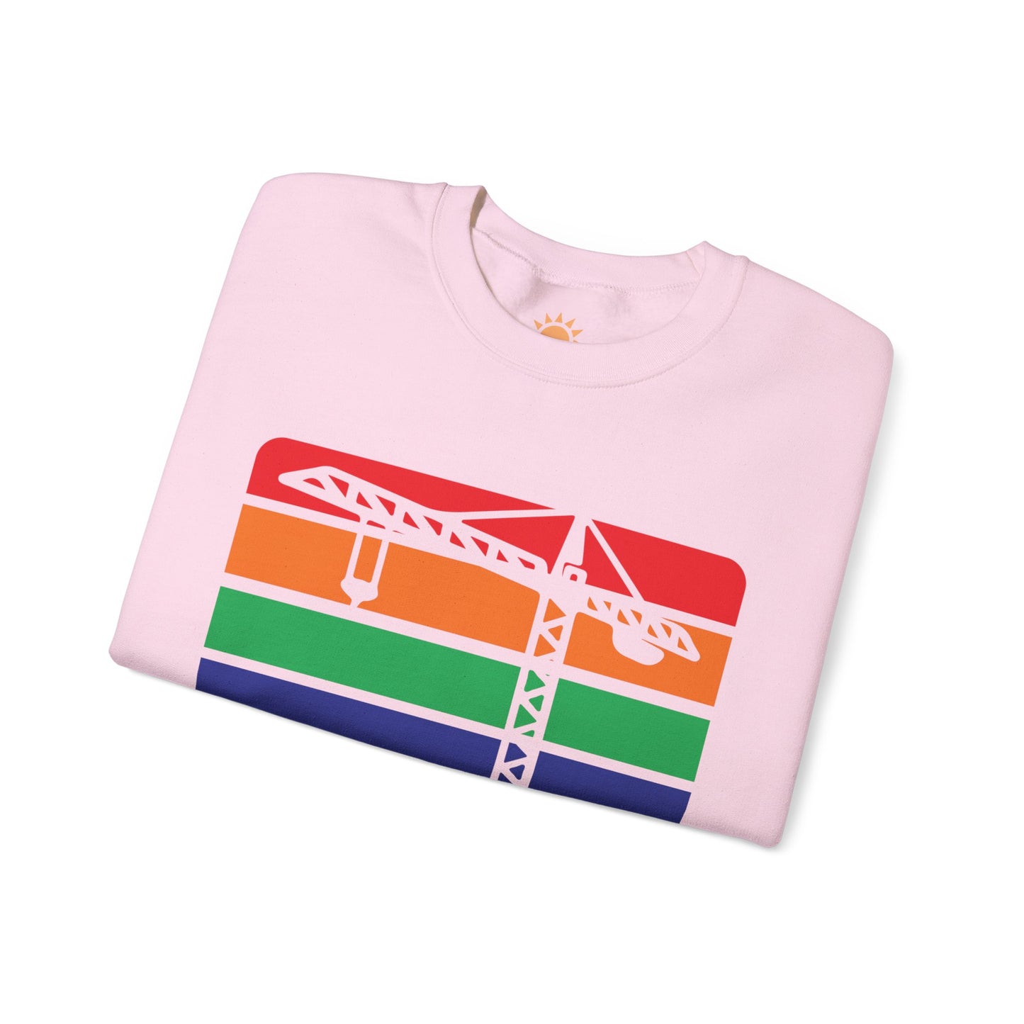 St. Pete Construction Crane Flag Crewneck Sweatshirt