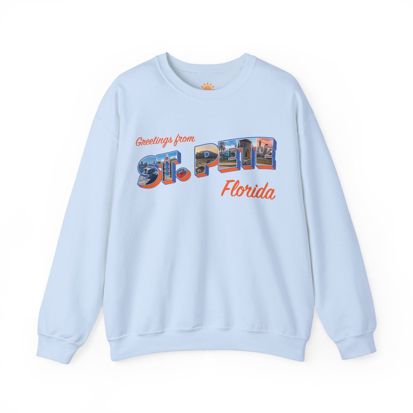 Postcard Greetings from St. Pete Crewneck Sweatshirt