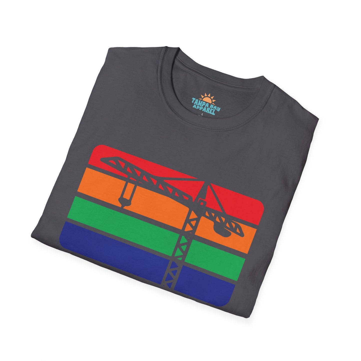 St. Pete Construction Crane Flag T-Shirt