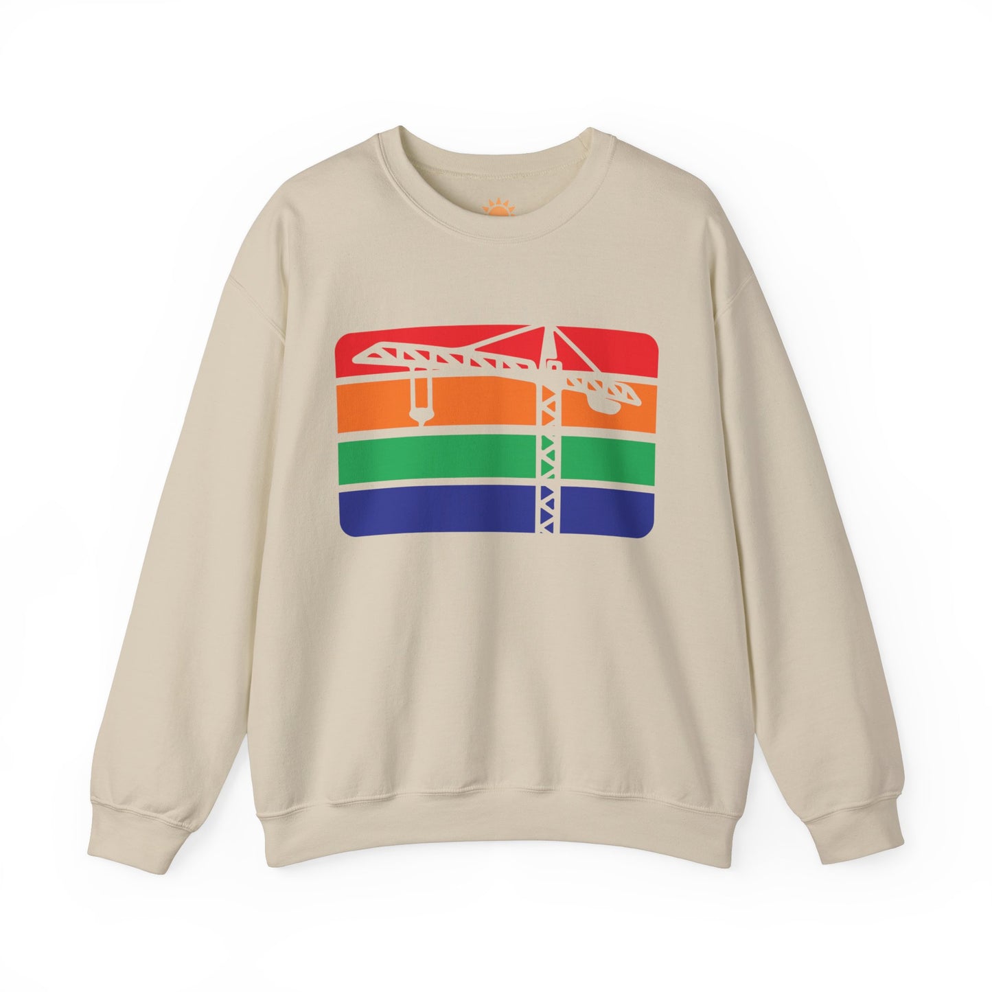 St. Pete Construction Crane Flag Crewneck Sweatshirt