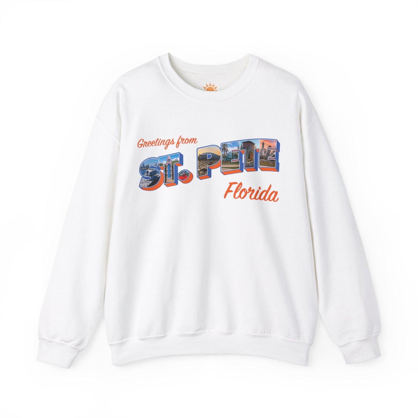 Postcard Greetings from St. Pete Crewneck Sweatshirt