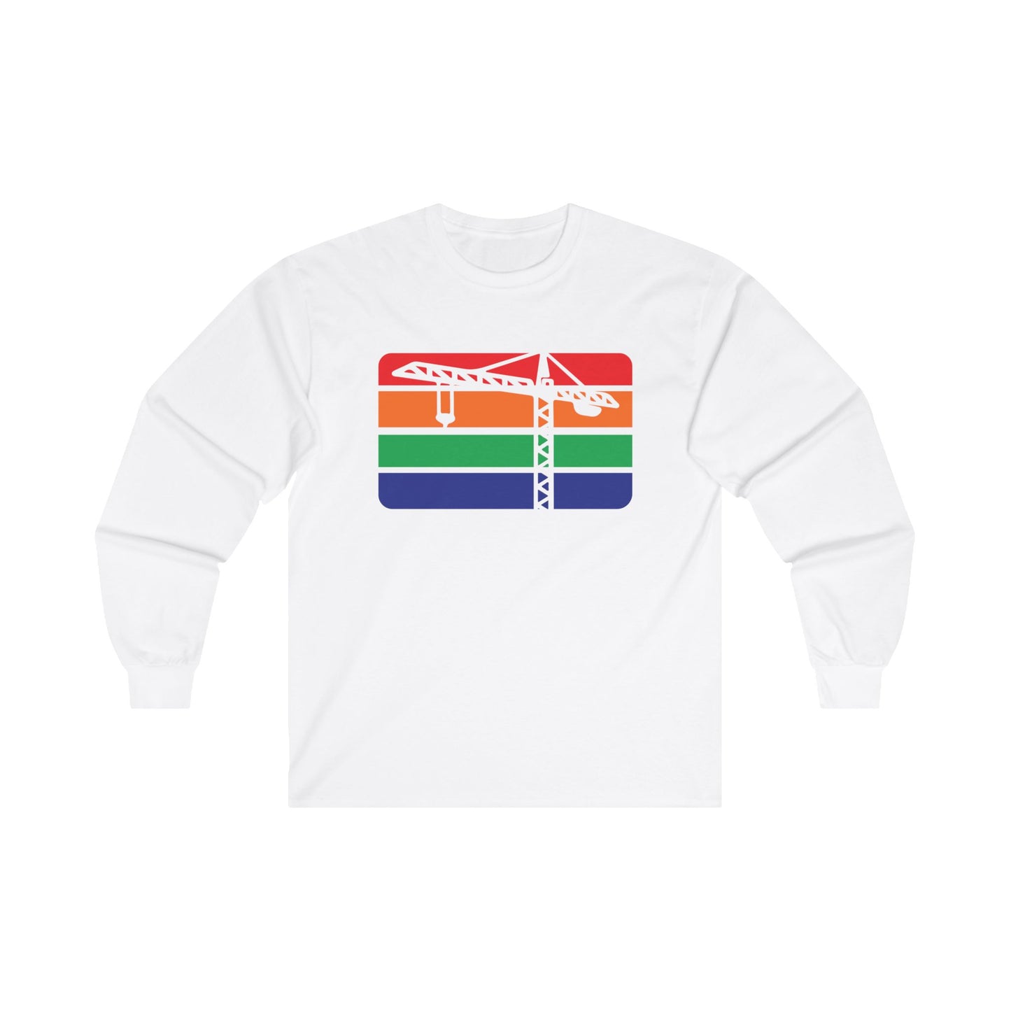 St. Pete Construction Crane Flag Long Sleeve T-Shirt