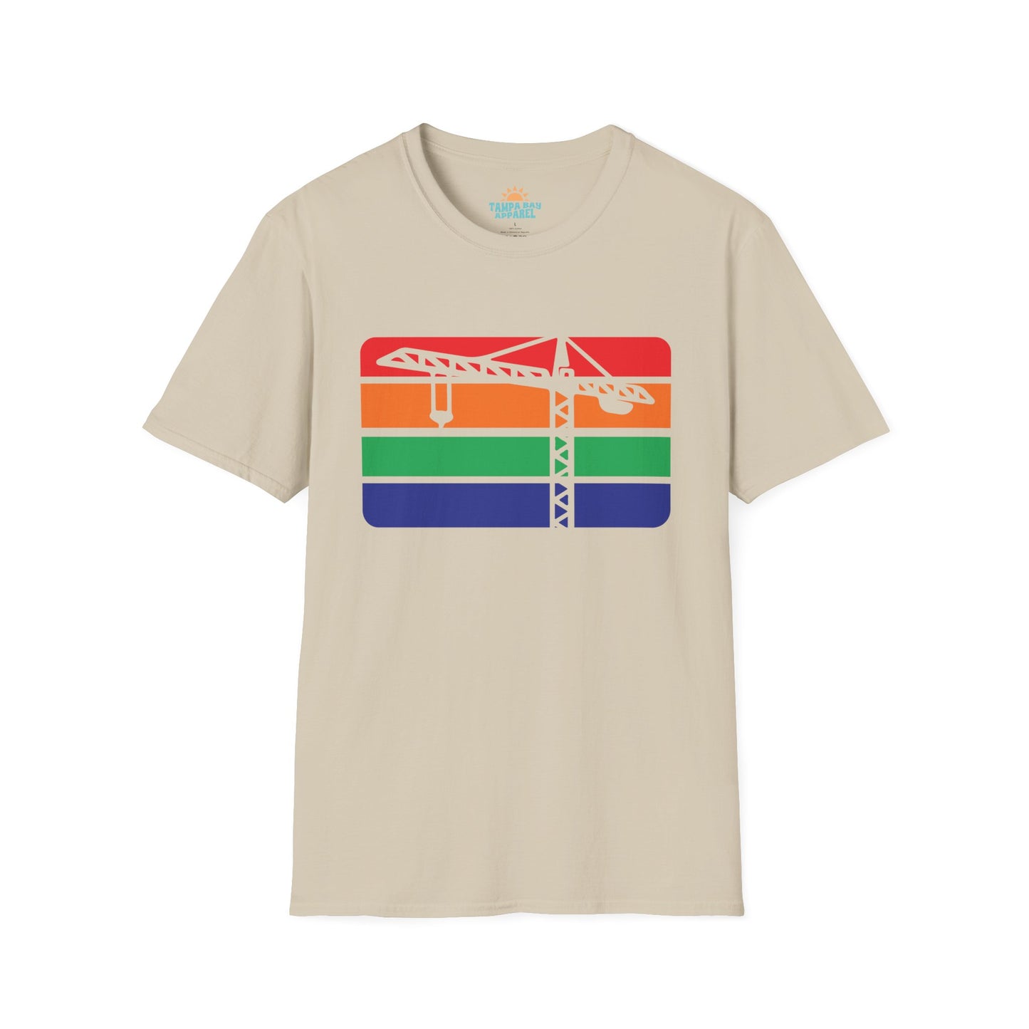 St. Pete Construction Crane Flag T-Shirt