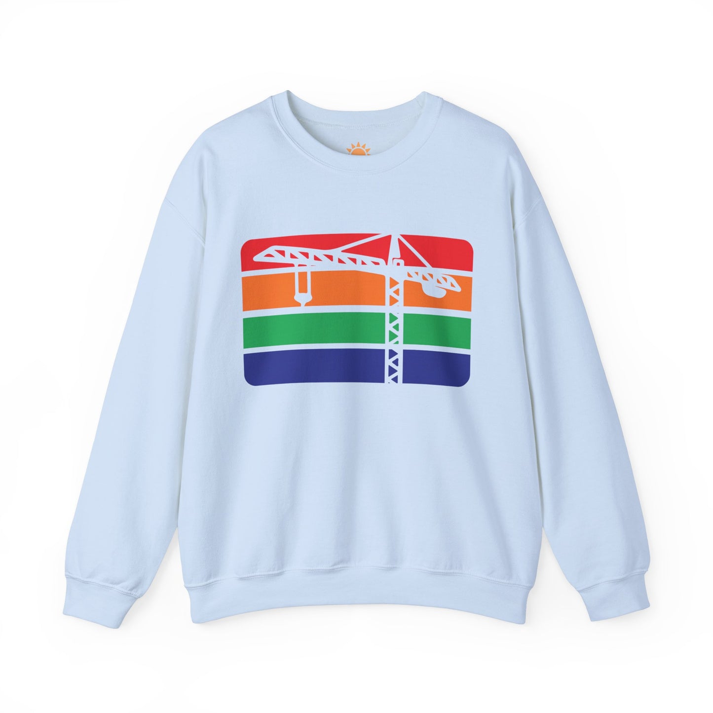 St. Pete Construction Crane Flag Crewneck Sweatshirt