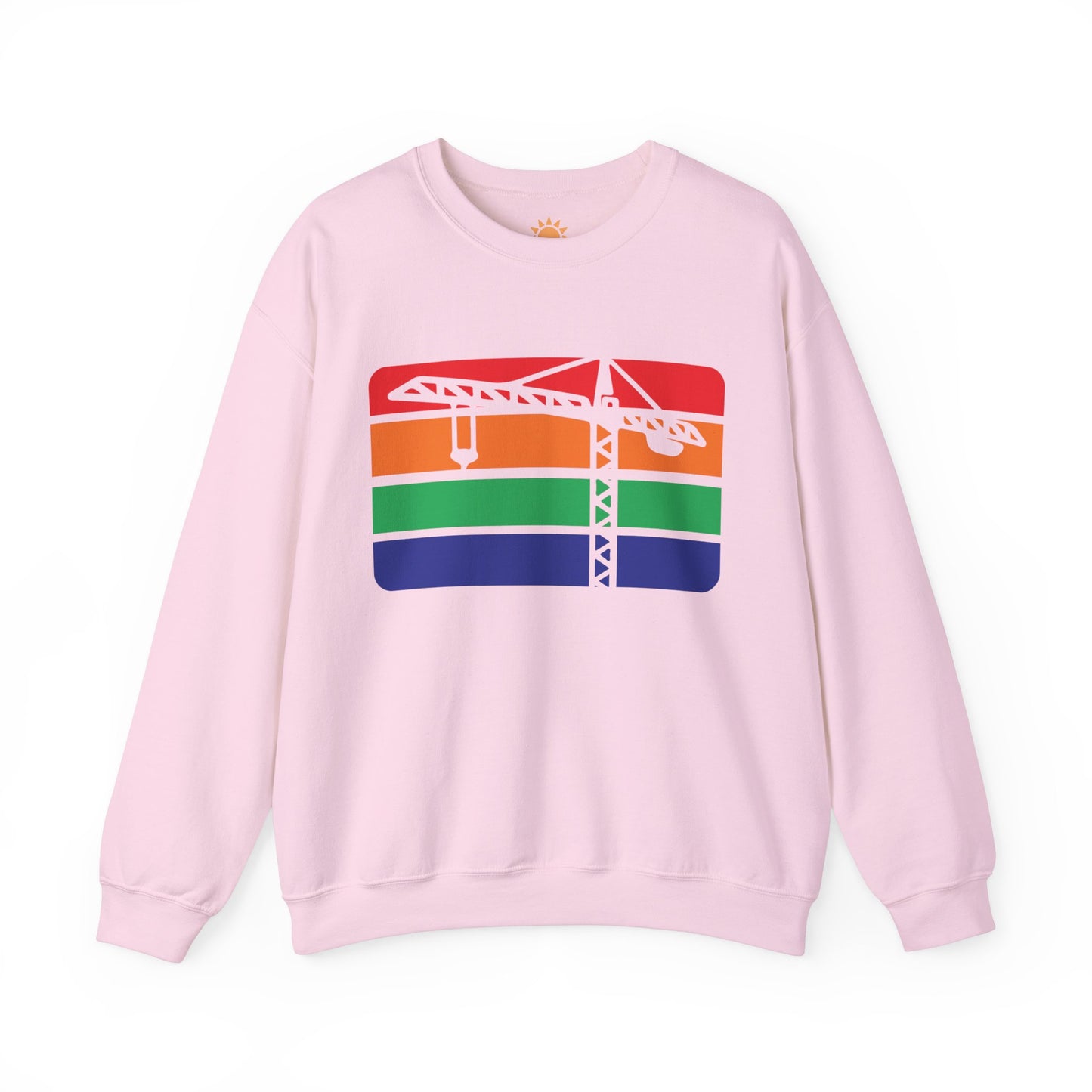 St. Pete Construction Crane Flag Crewneck Sweatshirt