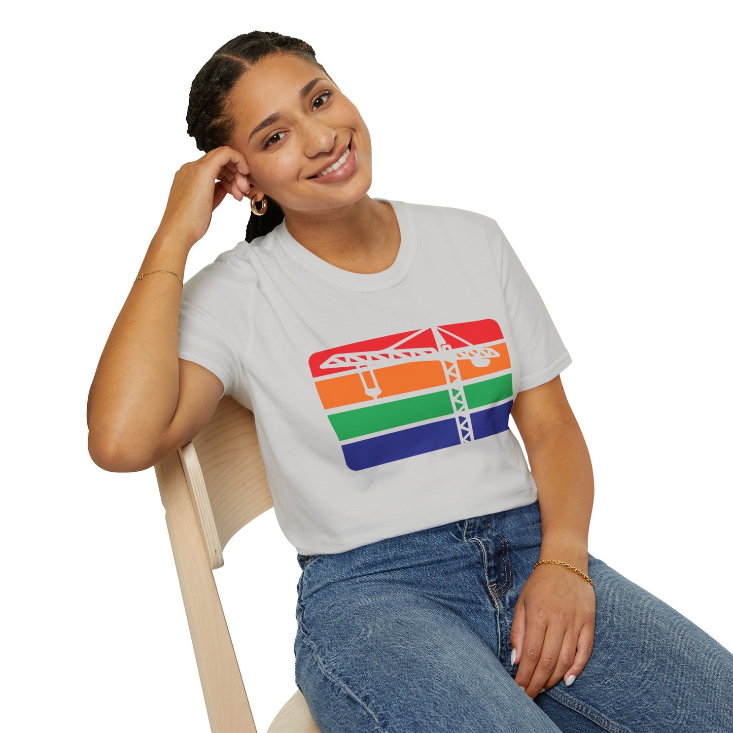 St. Pete Construction Crane Flag T-Shirt
