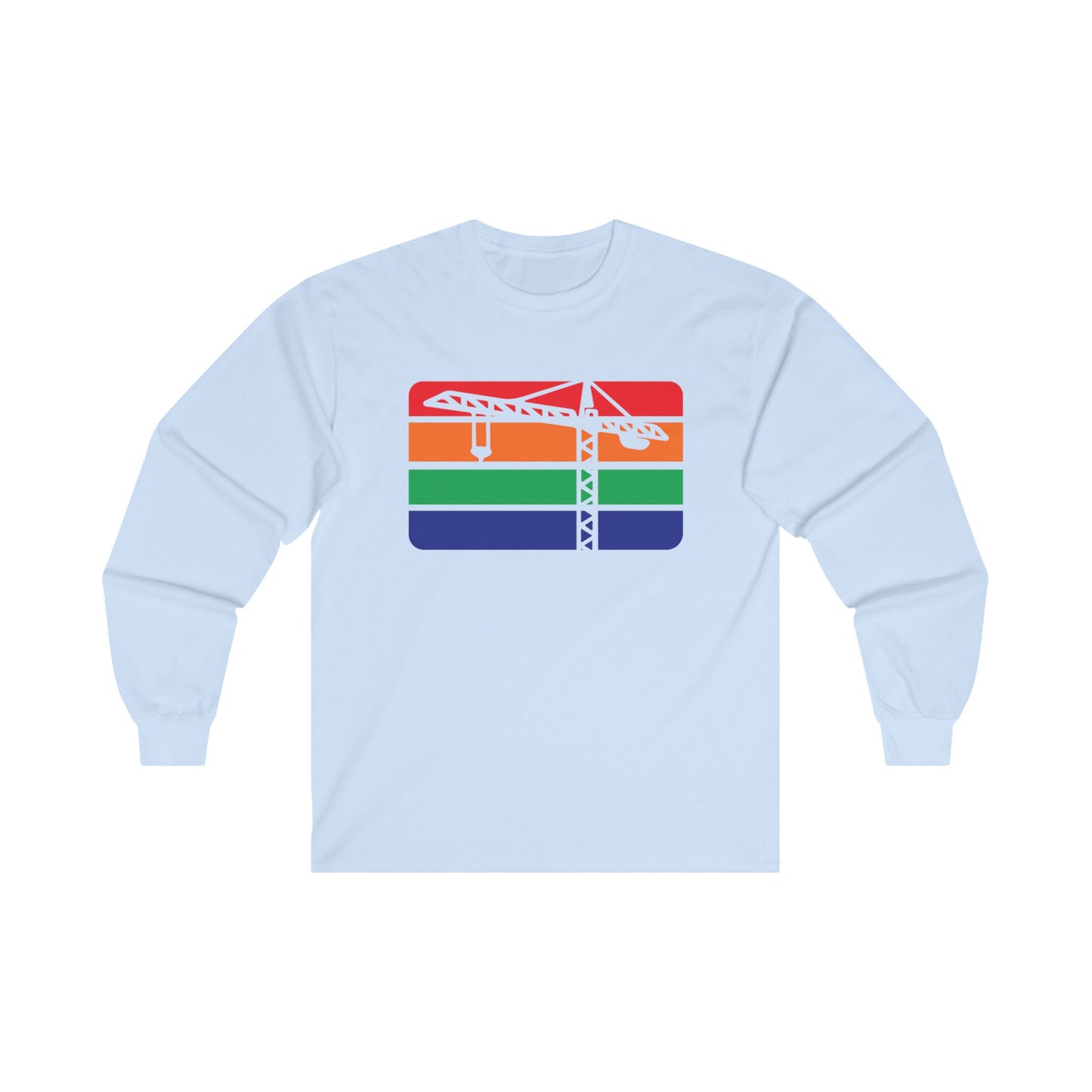St. Pete Construction Crane Flag Long Sleeve T-Shirt