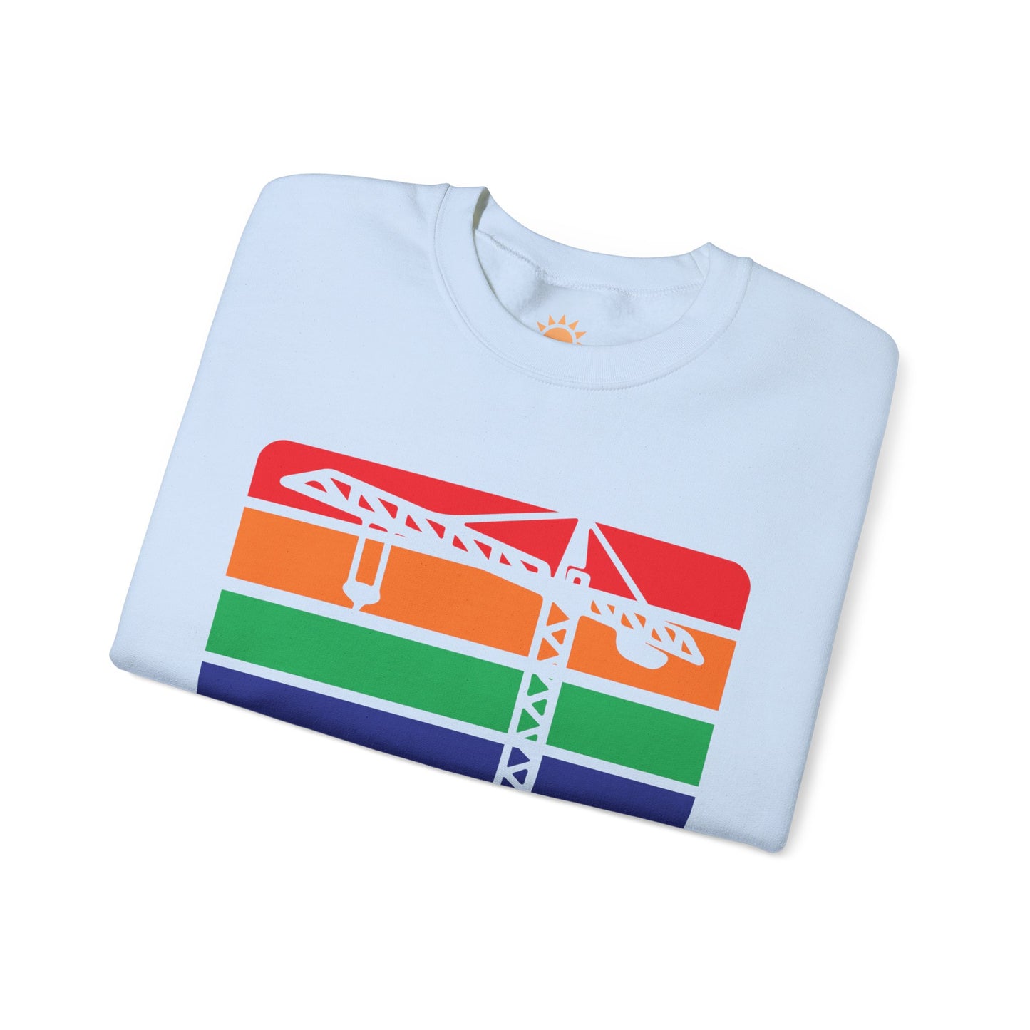 St. Pete Construction Crane Flag Crewneck Sweatshirt