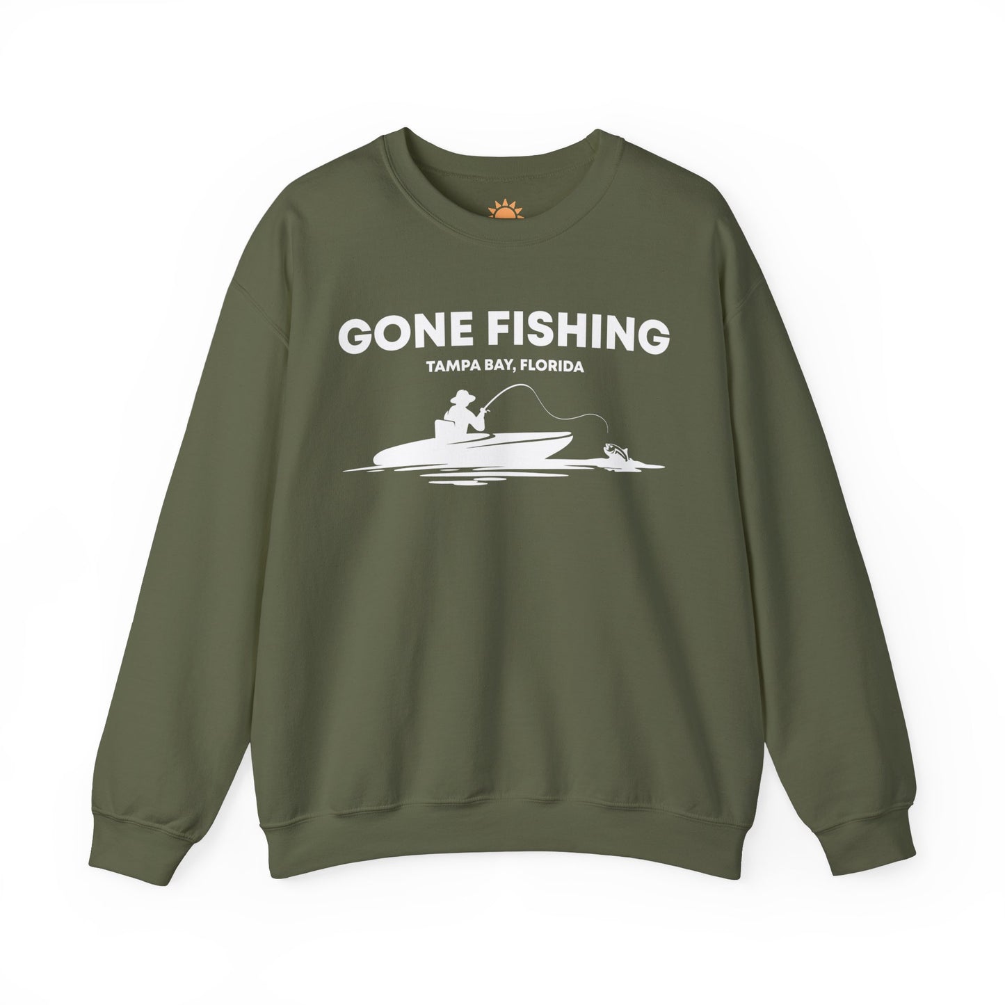 Gone Fishing Crewneck Sweatshirt