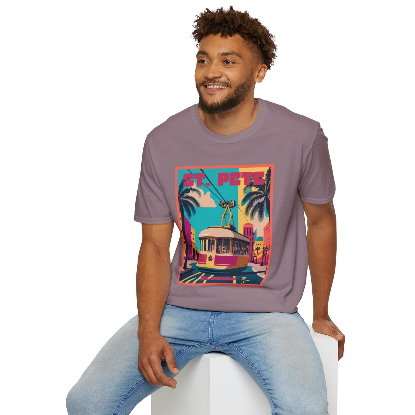 St. Pete Retro Trolley T-Shirt