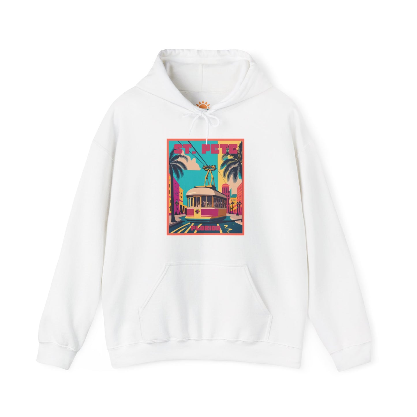 St. Pete Retro Trolley Hoodie