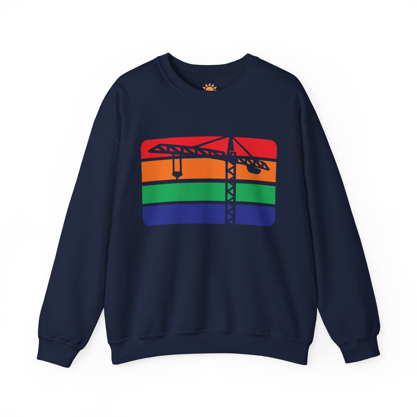 St. Pete Construction Crane Flag Crewneck Sweatshirt