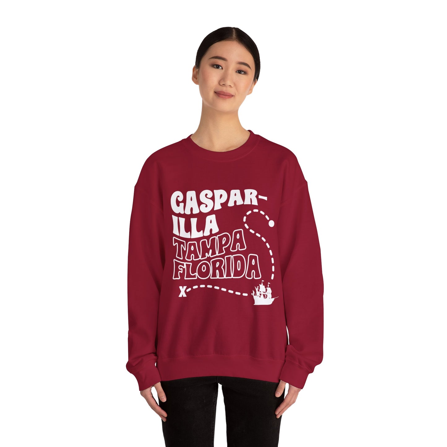 Gasparilla Map Crewneck Sweatshirt